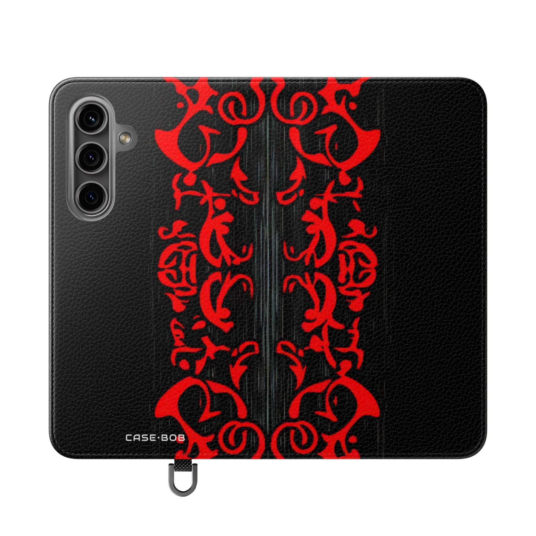 Crimson Swirl - Samsung S24 Case - Wallet