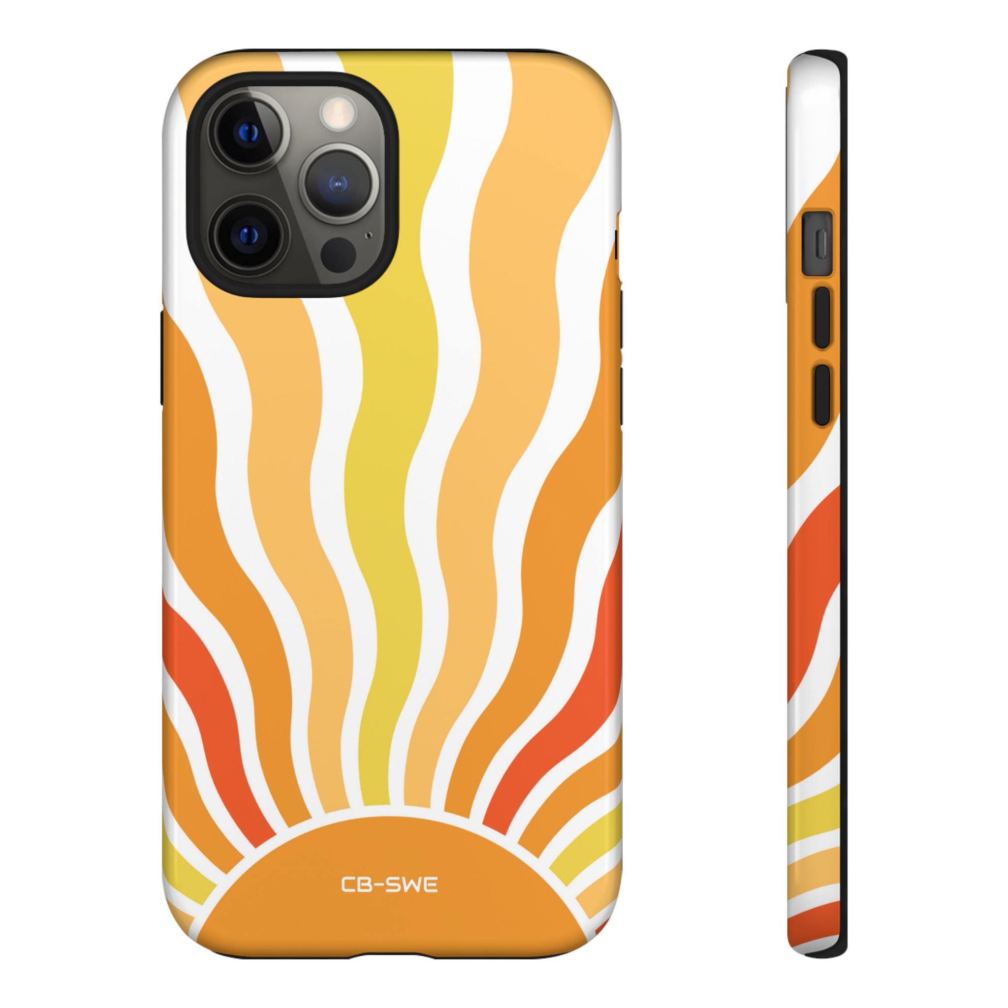 Retro Sunshine Waves - iPhone Case