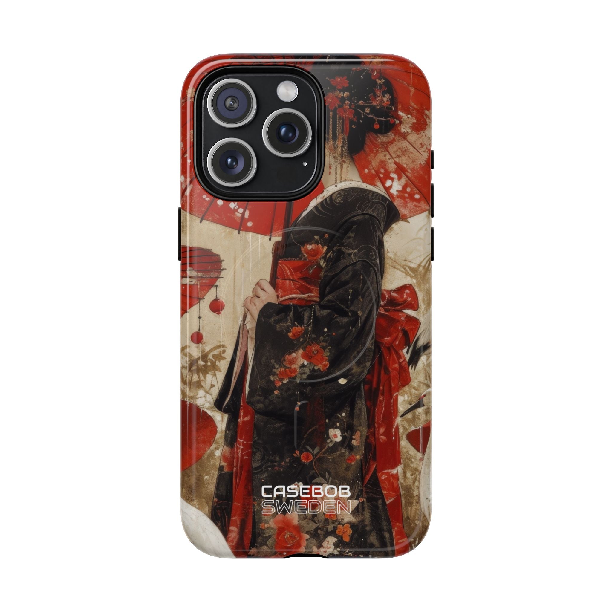 Scarlet Crane Dreams iPhone 15 - Tough+