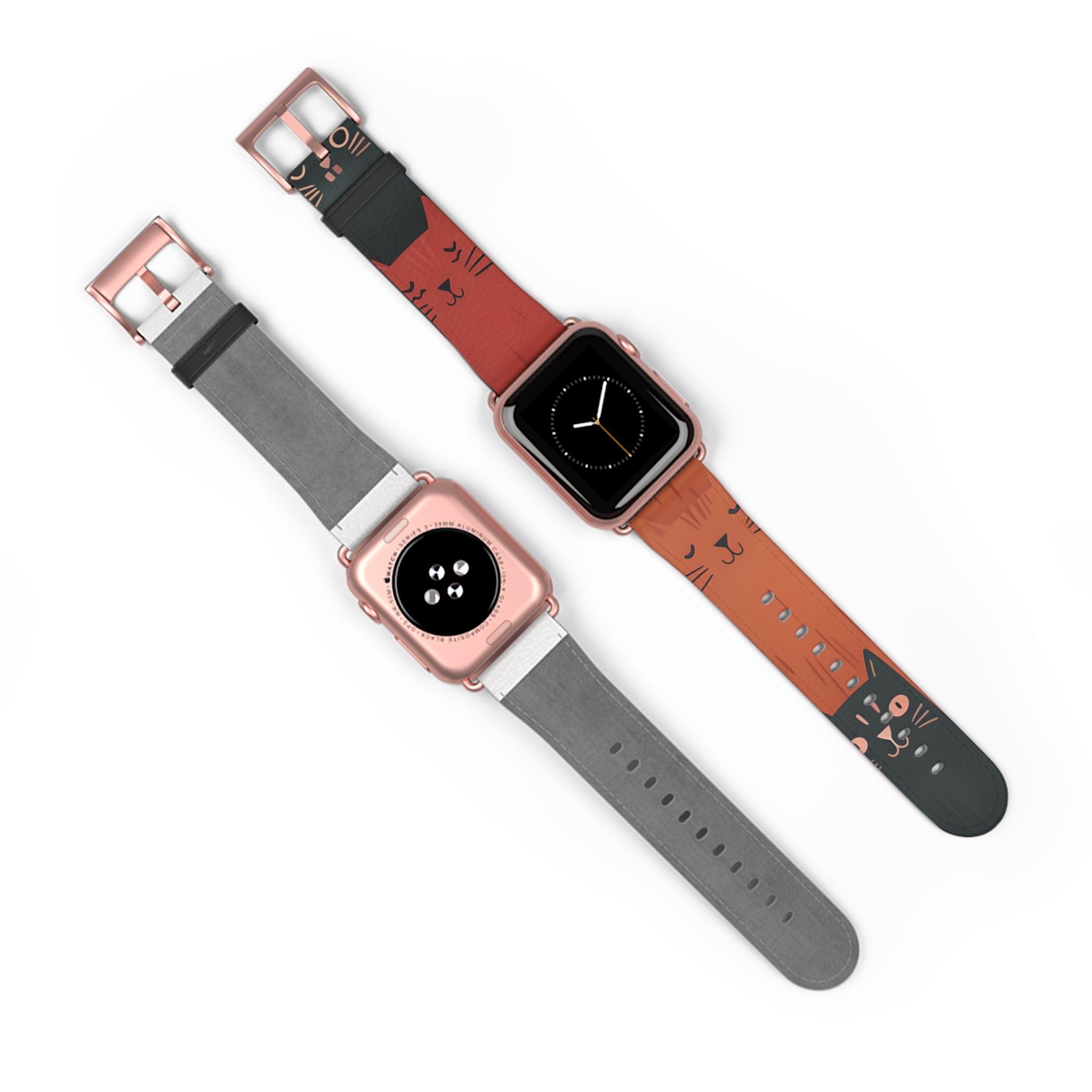 Cat Columns Orange - Watch Band