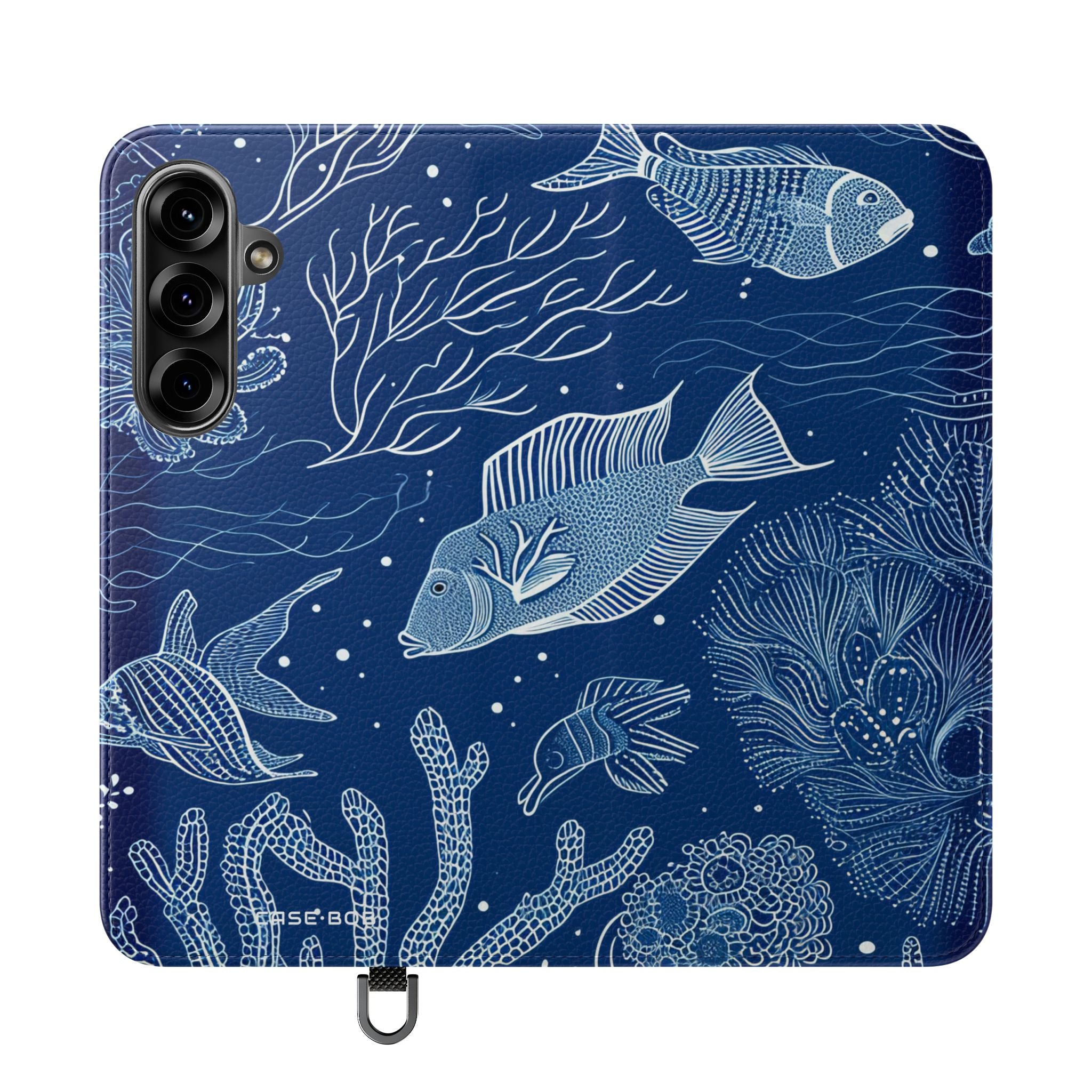 Blue Scale Reef - Samsung S25+ Case - Wallet