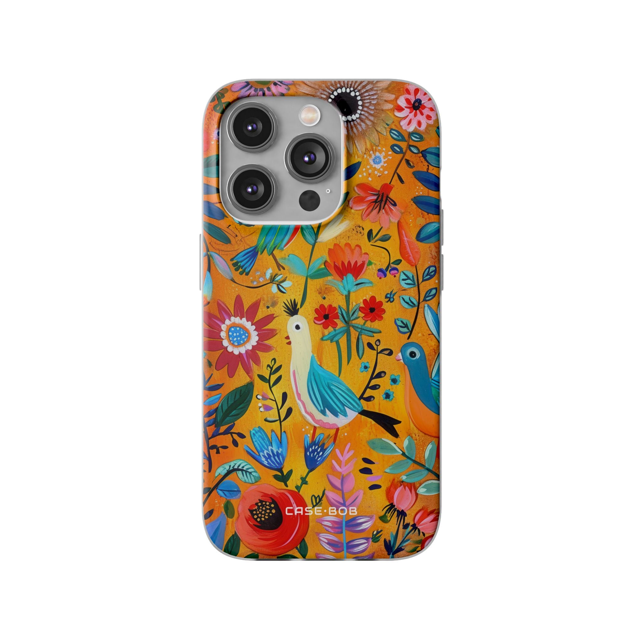 Colorful Birds Bloom iPhone 14 Pro Case - Soft