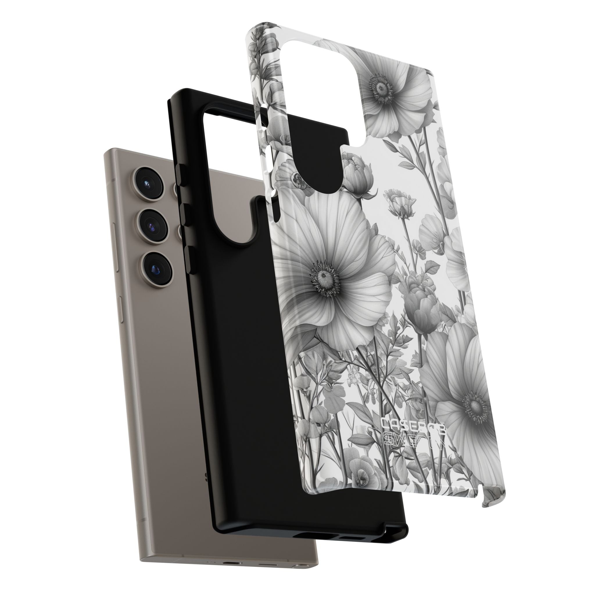 Vintage Floral Etching Samsung S24 - Tough