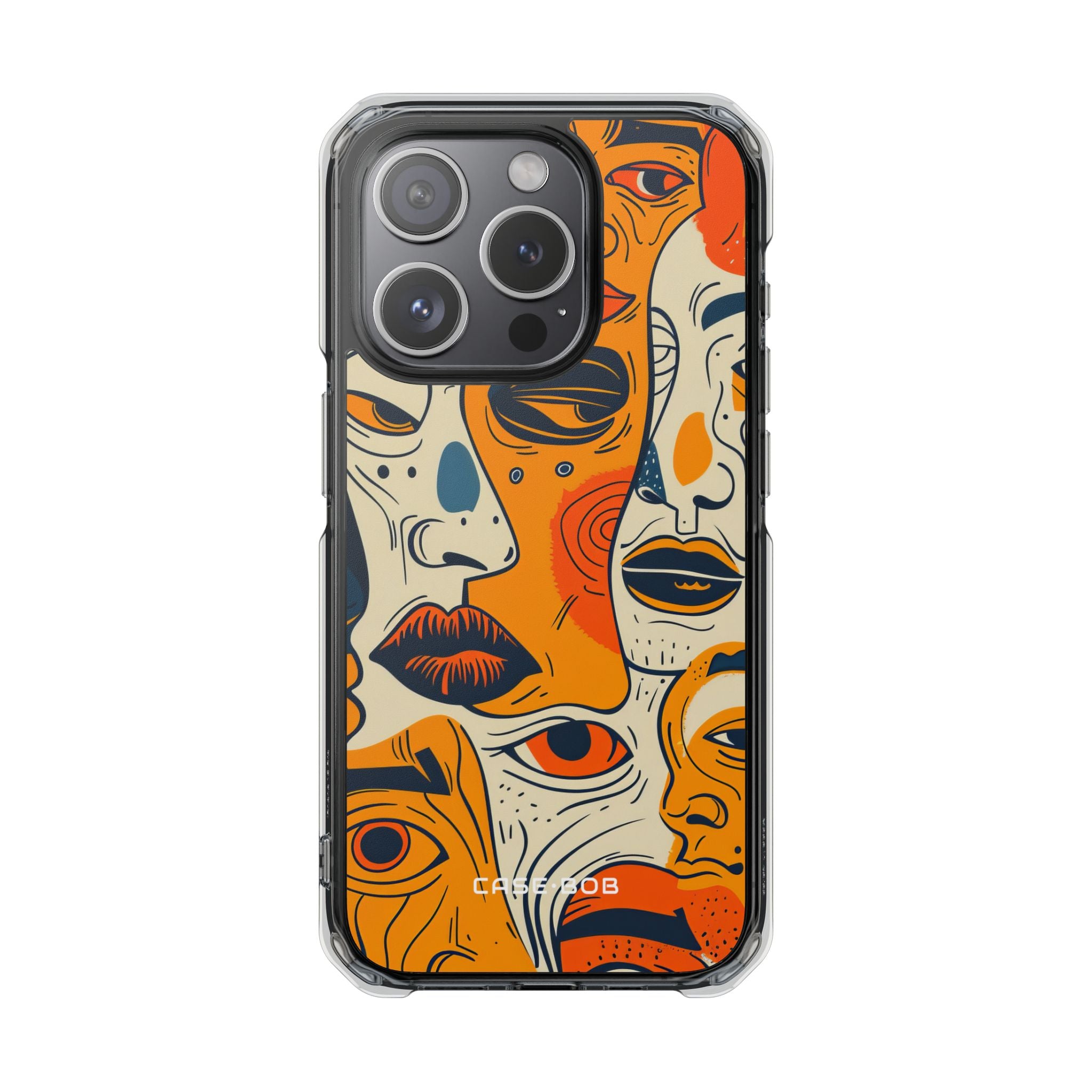 Tangled Faces Sunset iPhone 15 Pro Case - Impact