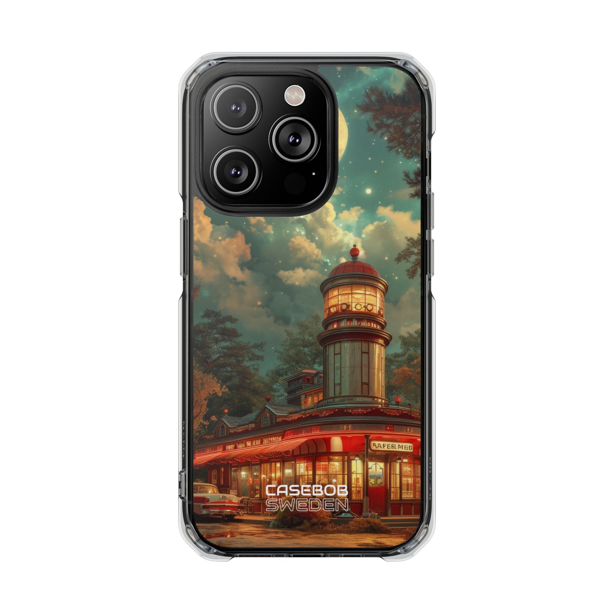 Retro Moonlight Cafe iPhone 14 - Impact Clear+