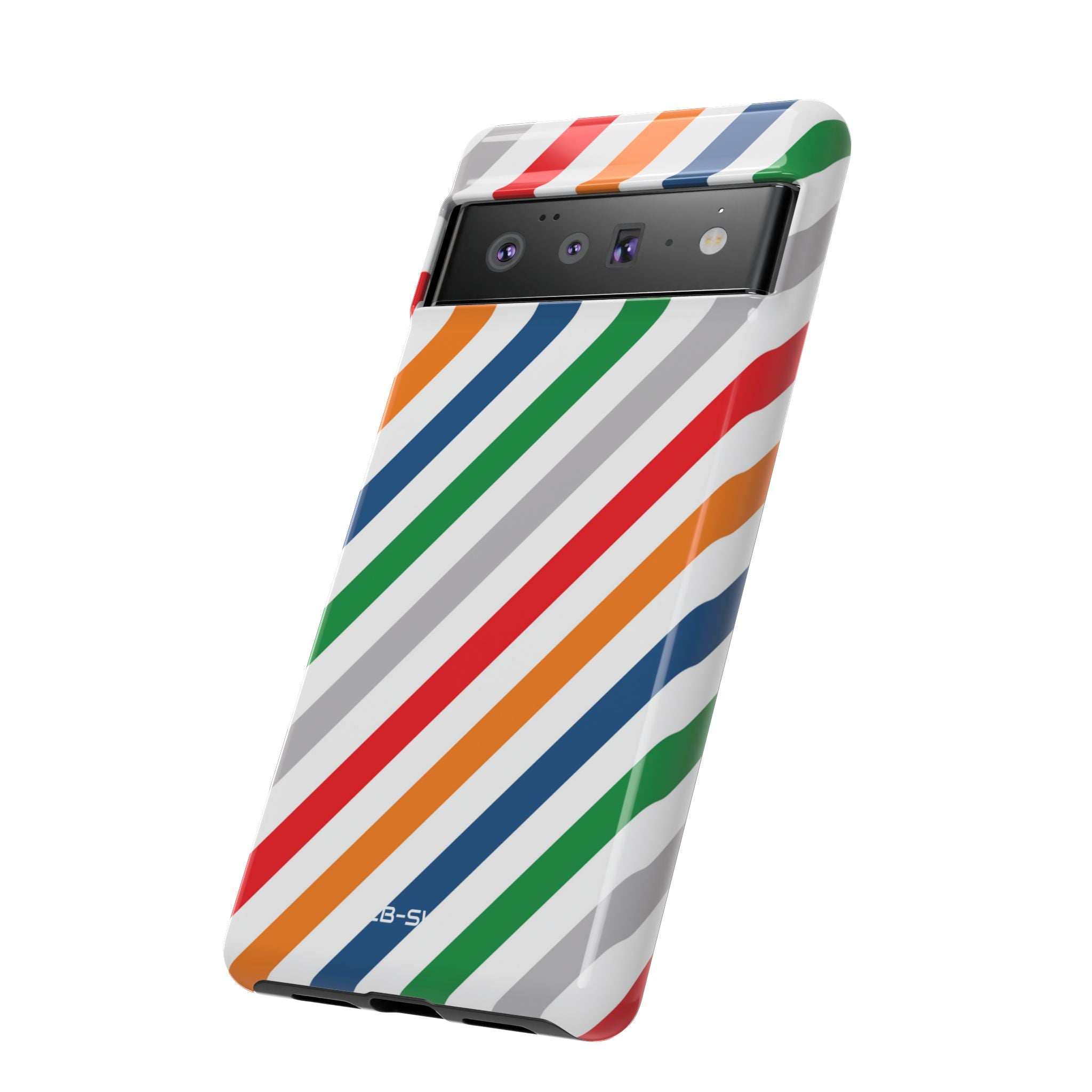 Vibrant Geometric Stripes - Google Pixel Case