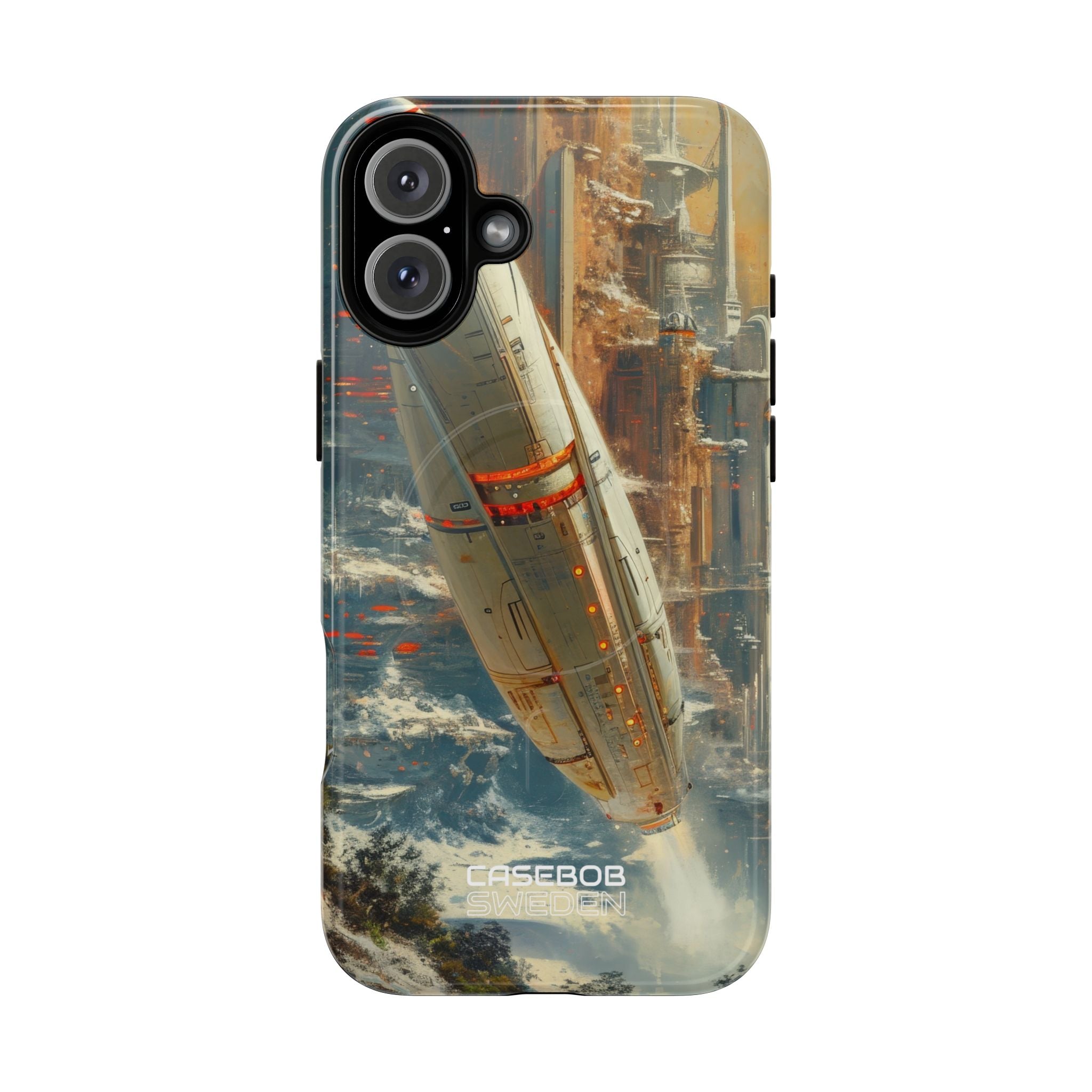 Futuristic Forest Voyage iPhone 16 - Tough+