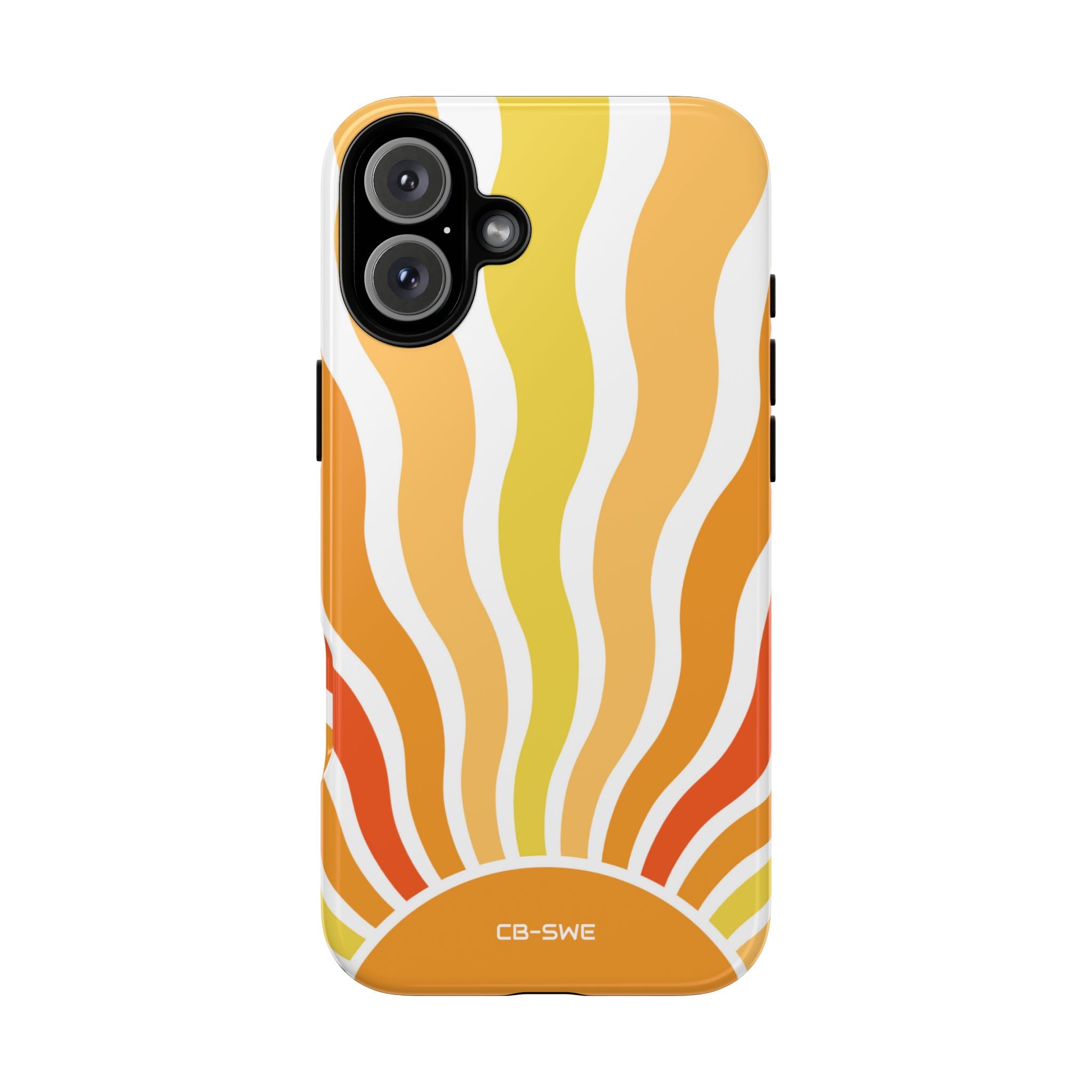Retro Sunshine Waves - iPhone Case