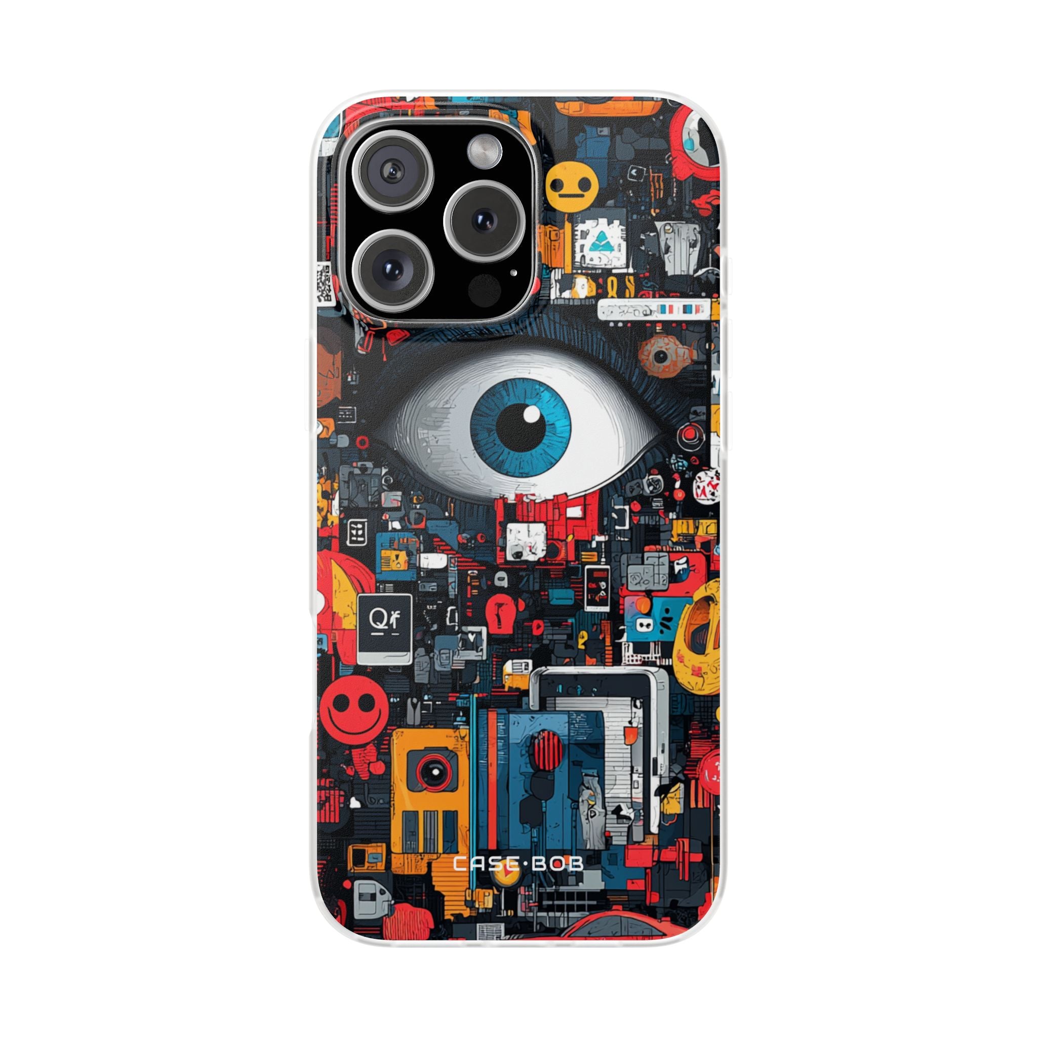 Digital Eye Blue iPhone 16 Pro Max Case - Soft