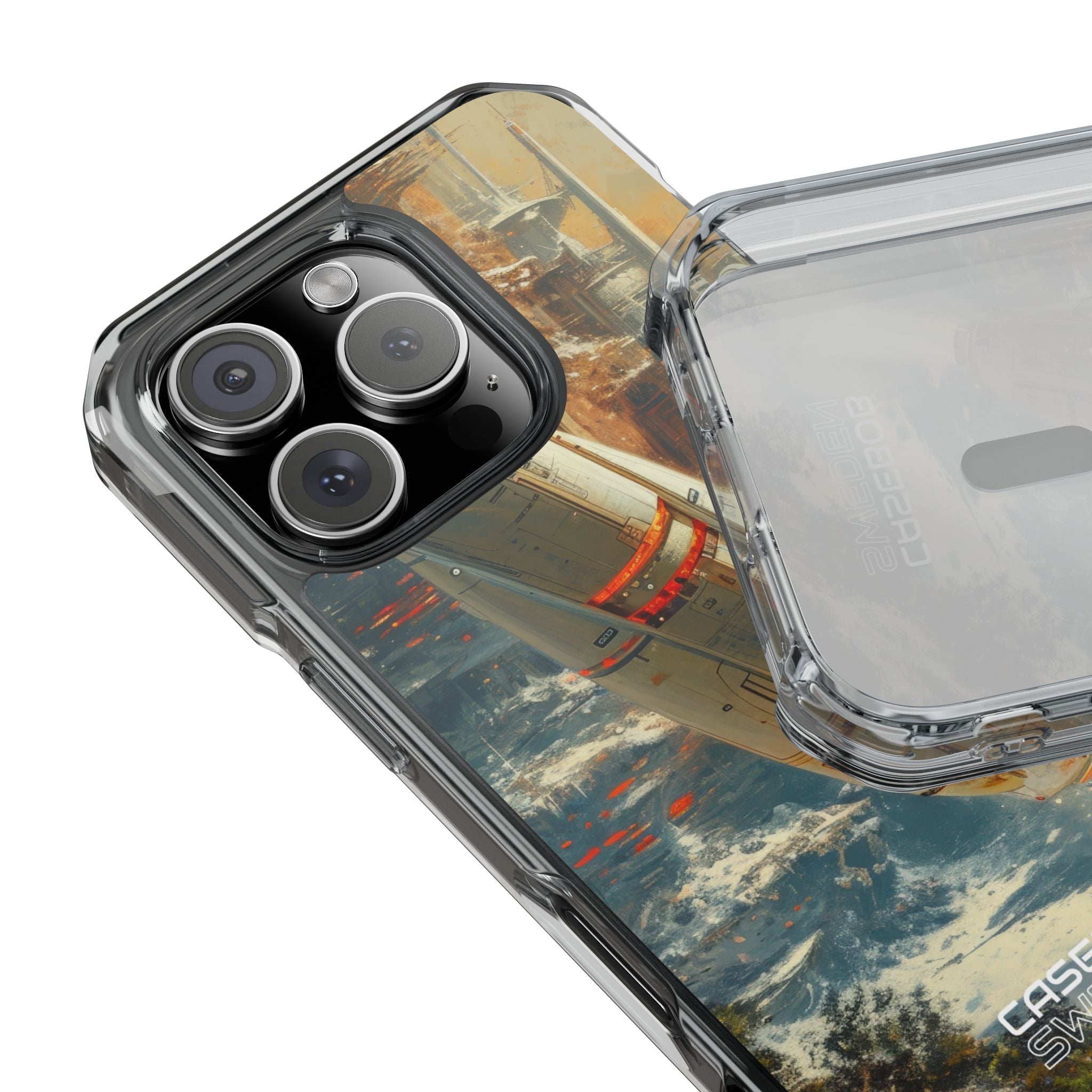 Futuristic Forest Voyage iPhone 16 - Impact Clear+