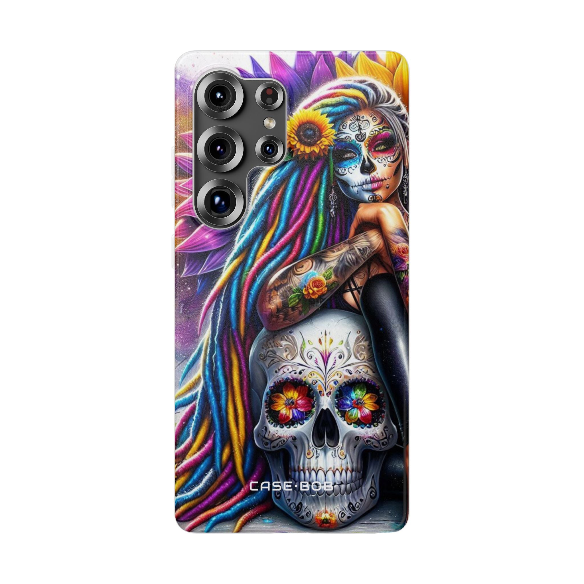 Sunflower Skull Glow Samsung S25 Ultra Case - Soft