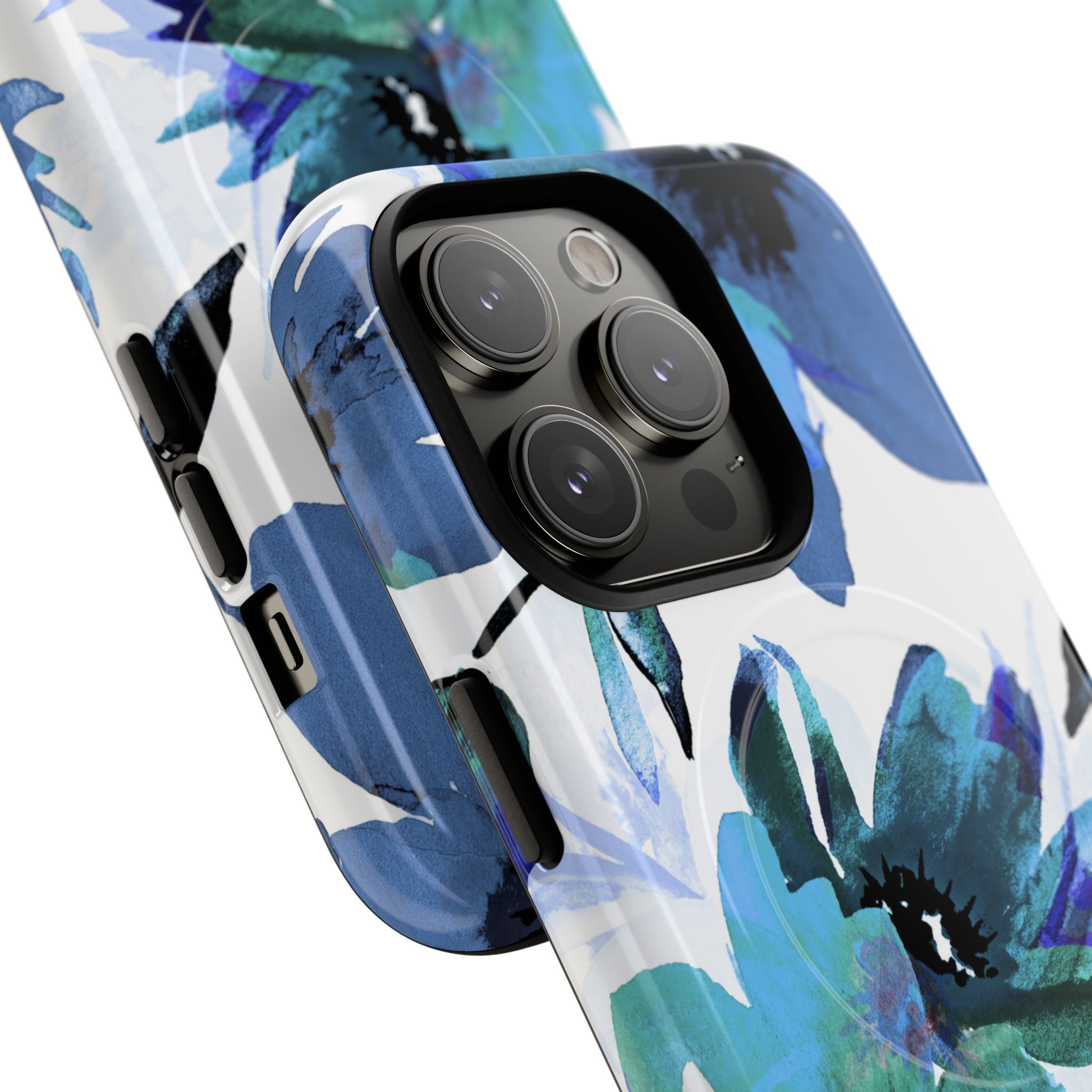 Blue Blossom Radiance iPhone 14 Pro Case - Tough+