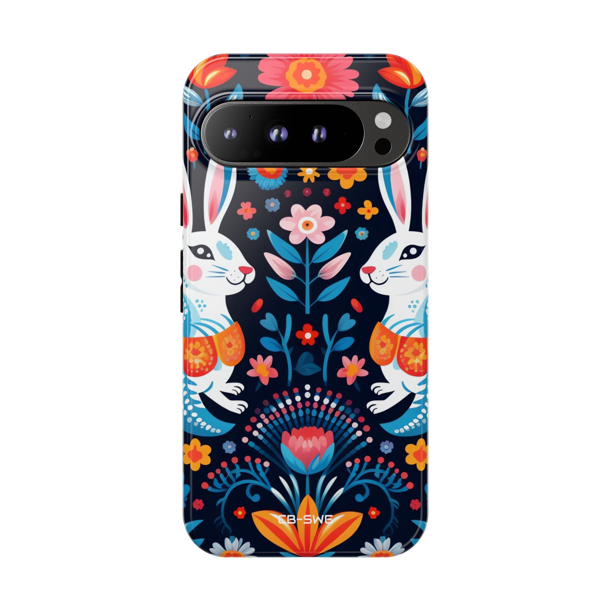 Bunnies Hop Flowers - Google Pixel Case