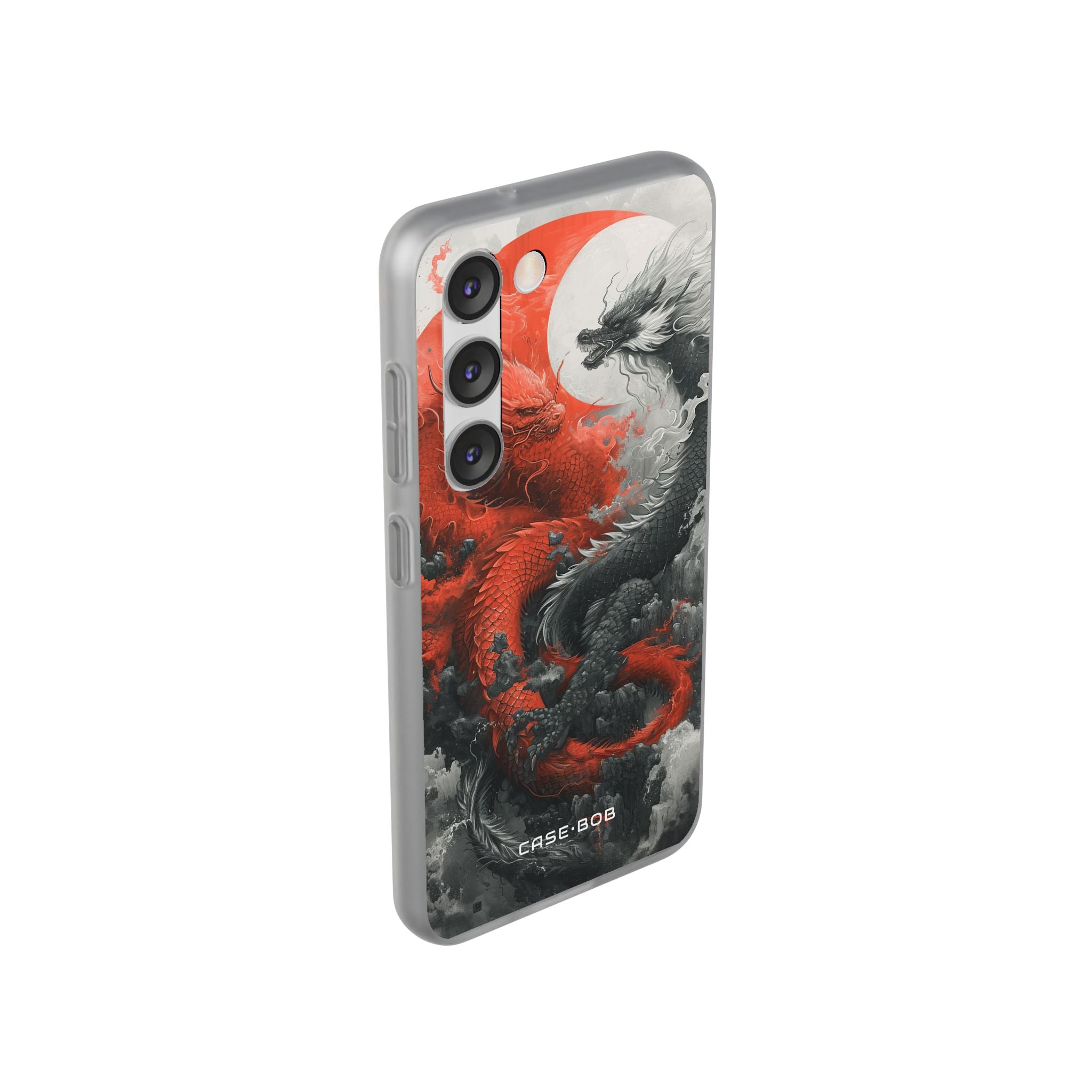 Twin Dragons Crimson Samsung S23 Case - Soft