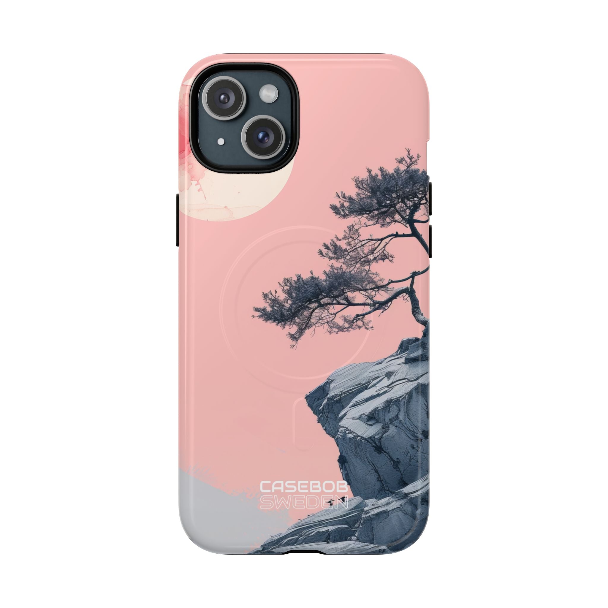 Solitudine sulla scogliera rosa iPhone 15 - Tough+