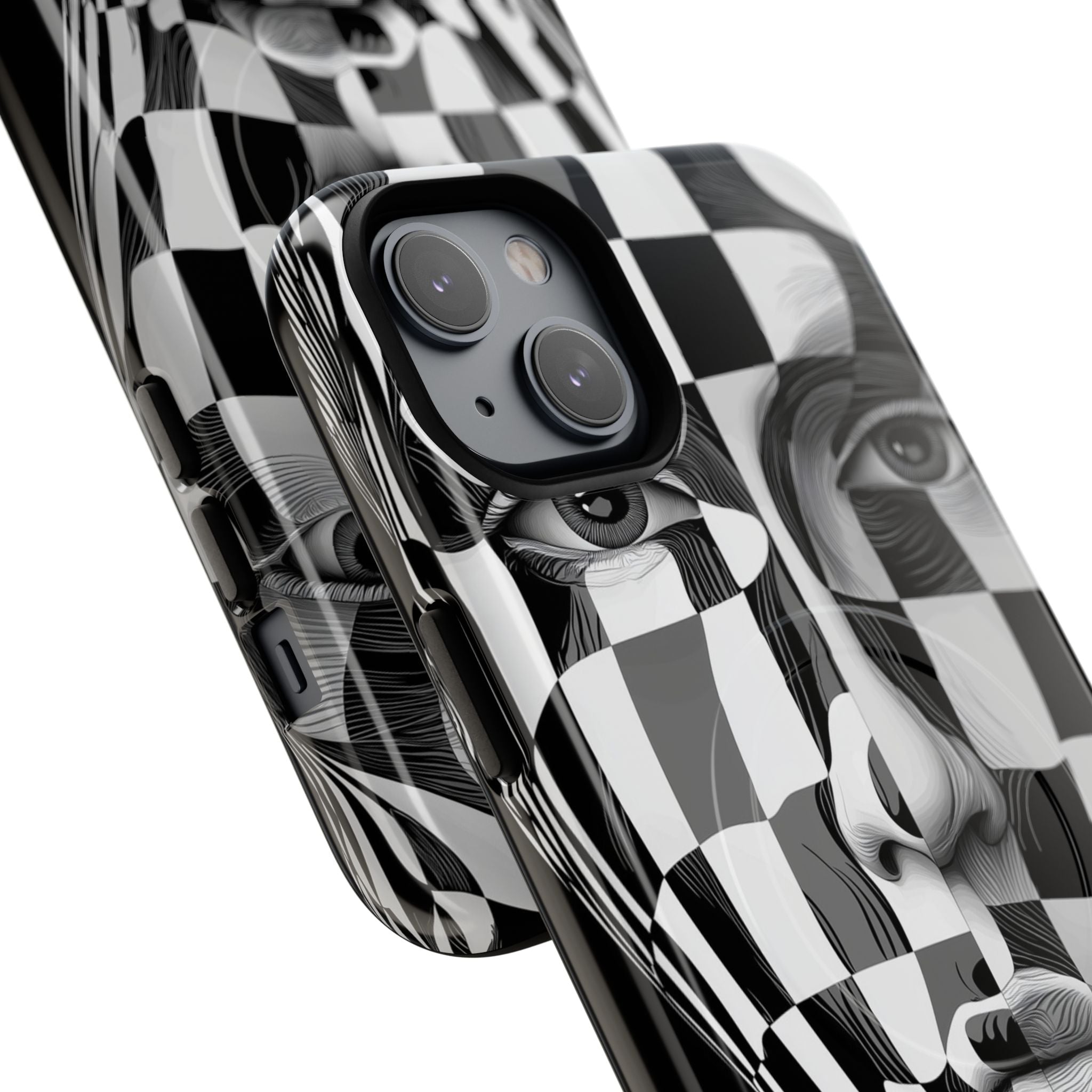 Checkered Face iPhone 14 Plus Case - Tough+