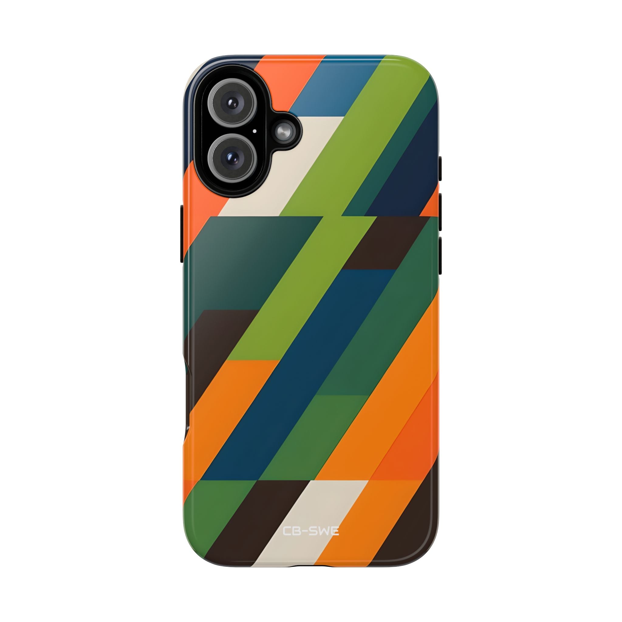 Geometric Color Intersection - iPhone Case