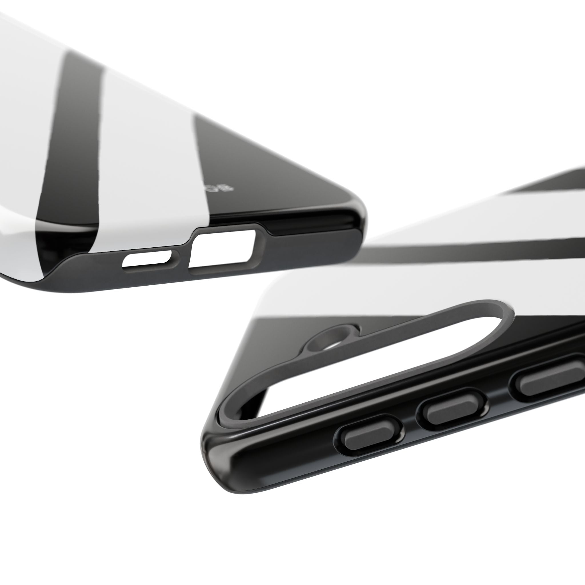 Diagonal Bands Noir Samsung S25 Plus Case - Tough