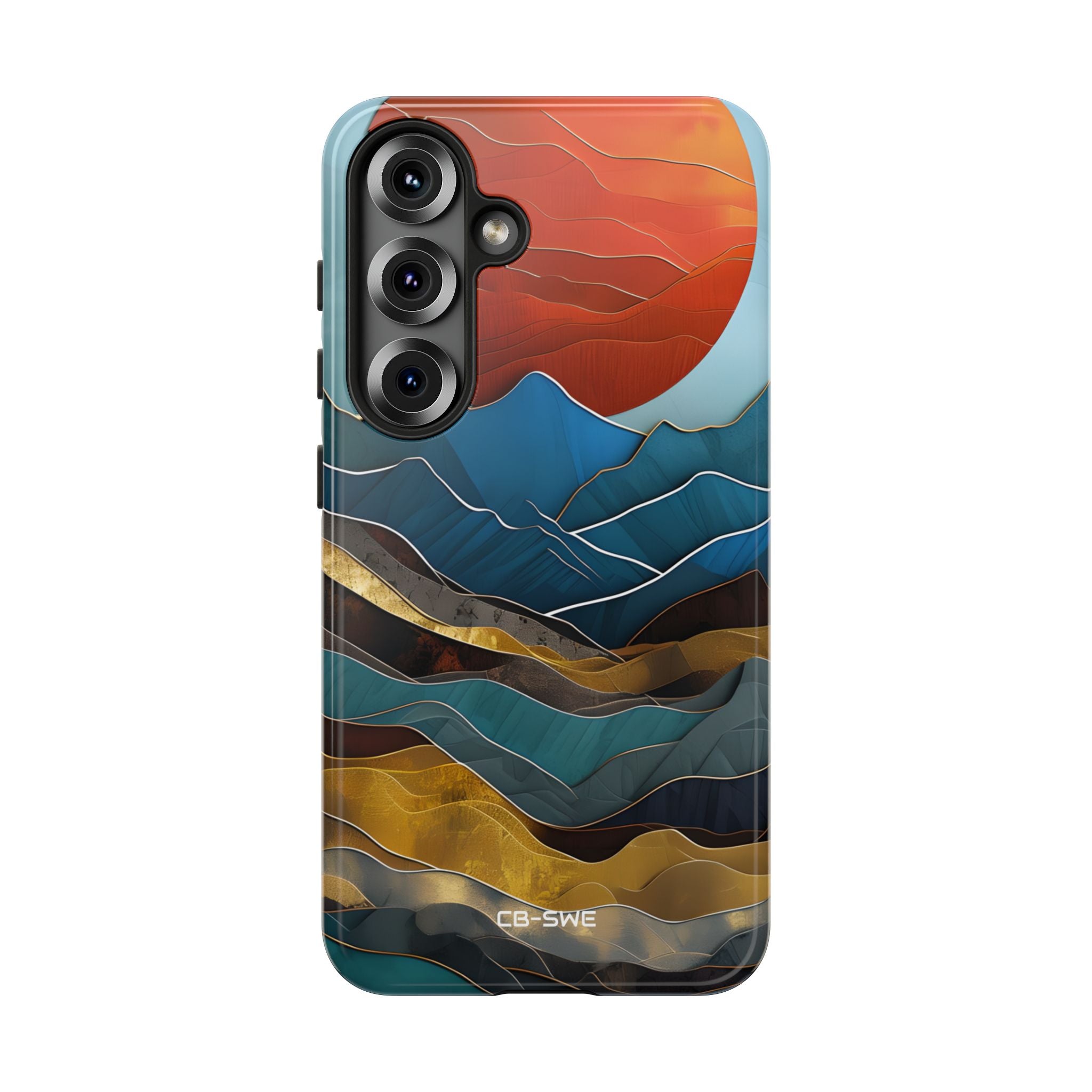 Sunset Geometry Waves - Samsung Case