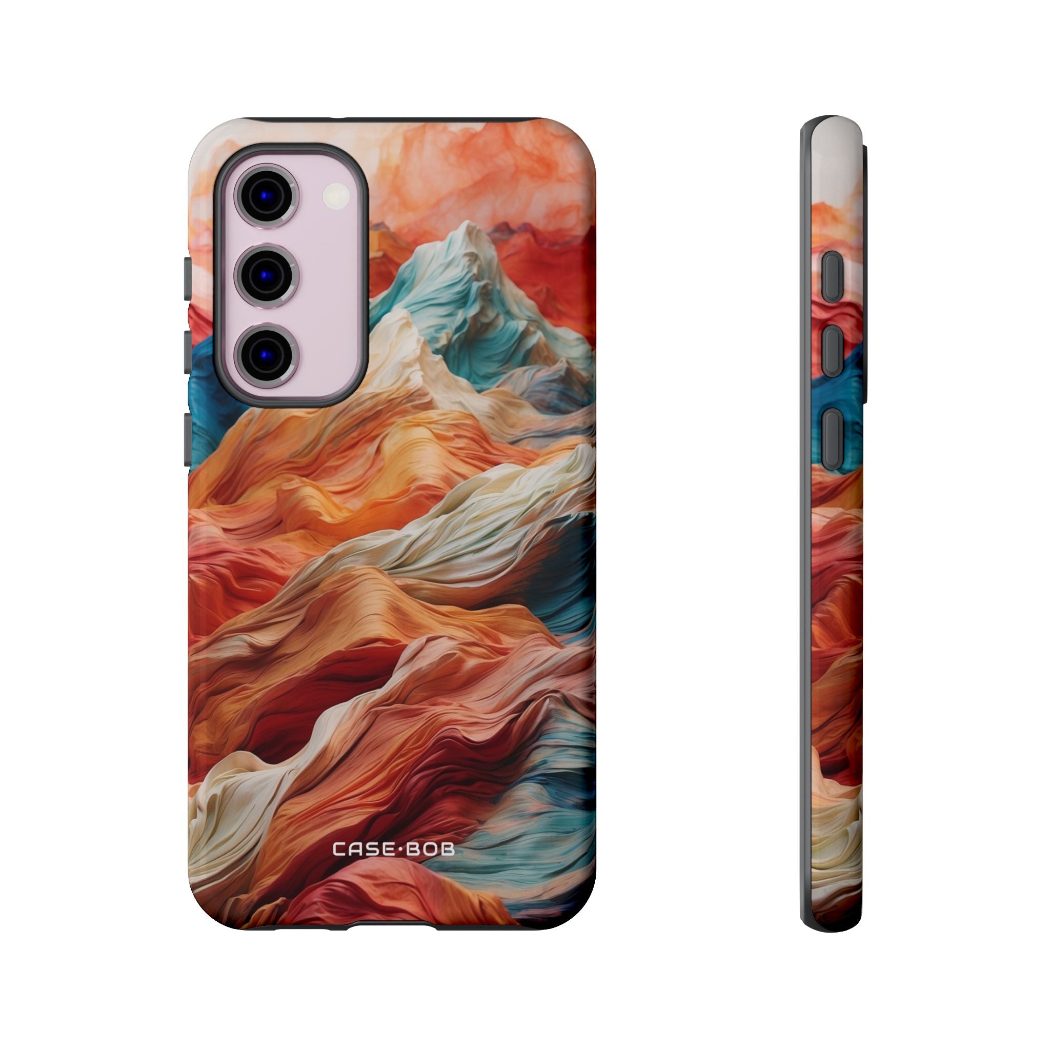 Fabric Peaks Cream Samsung S23 Plus Case - Tough