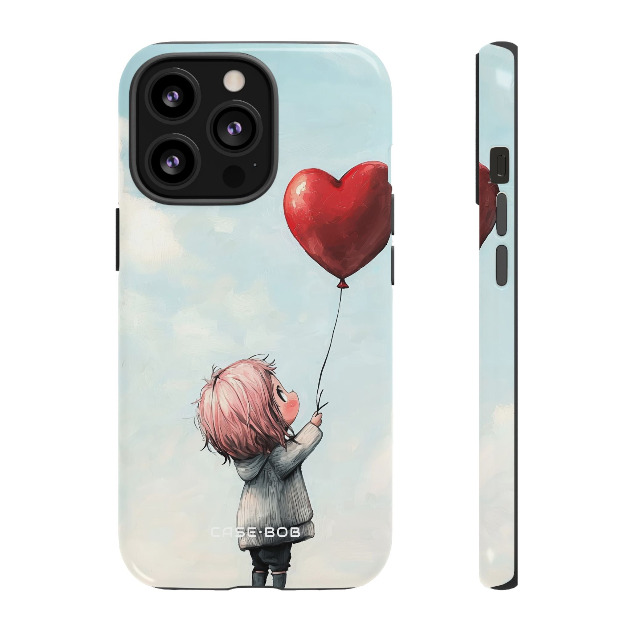 Heart Balloon Glow iPhone 13 Pro Case - Tough