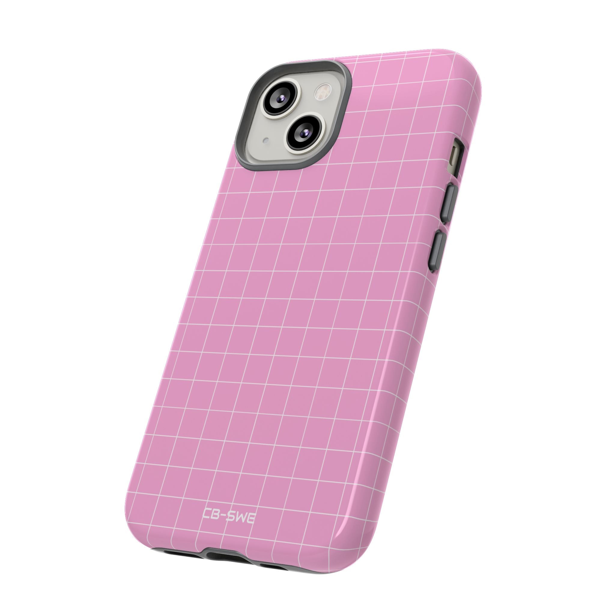 Pink Squares Align - iPhone Case