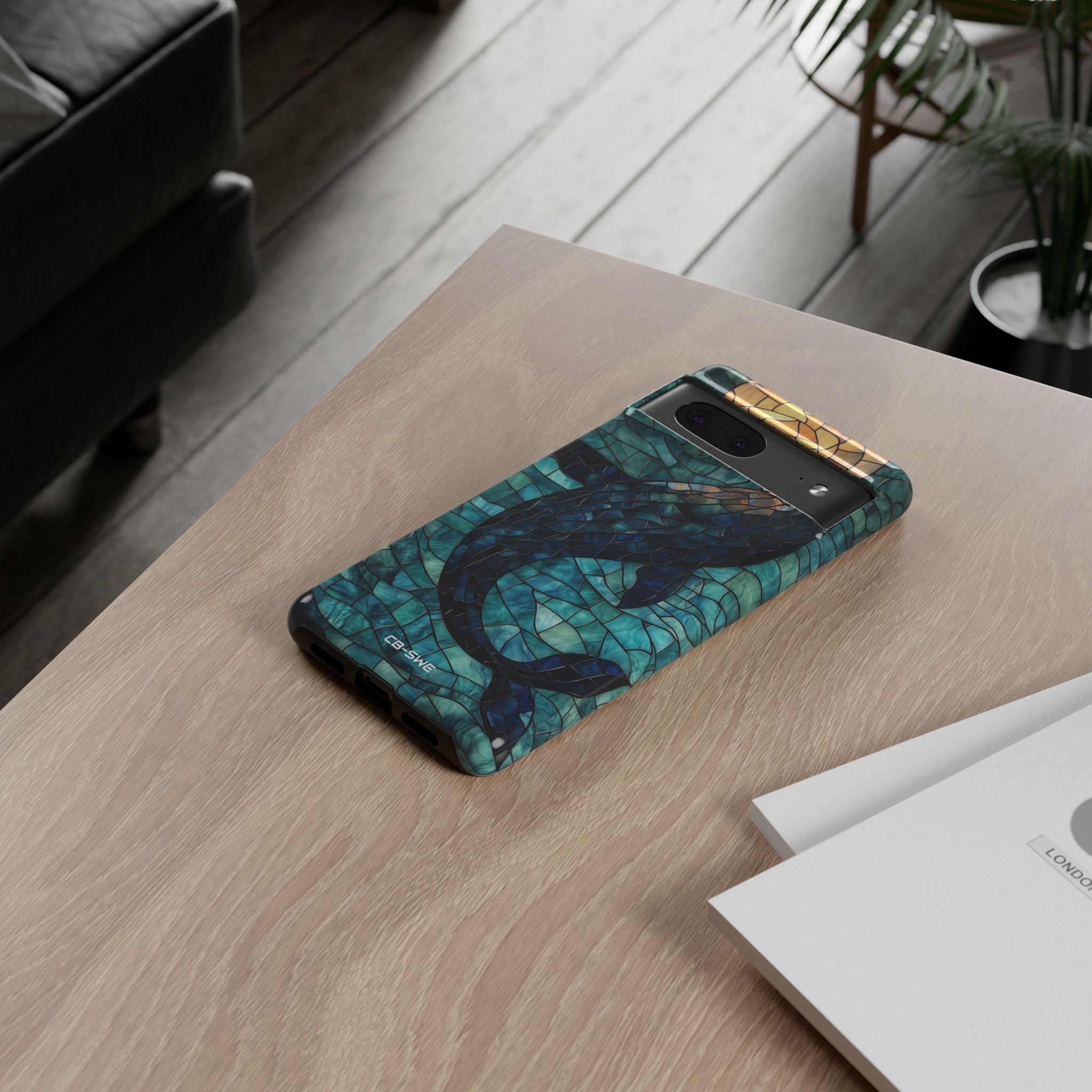 Whale Dives Upward - Google Pixel Case