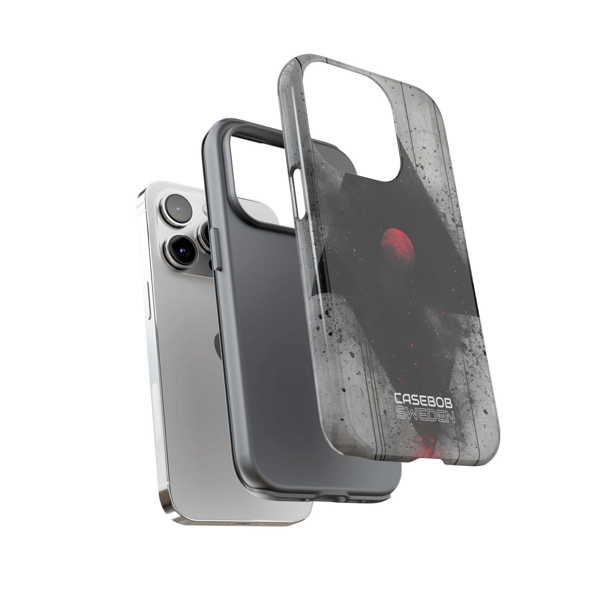 Crimson Core Geometry iPhone 14 - Tough