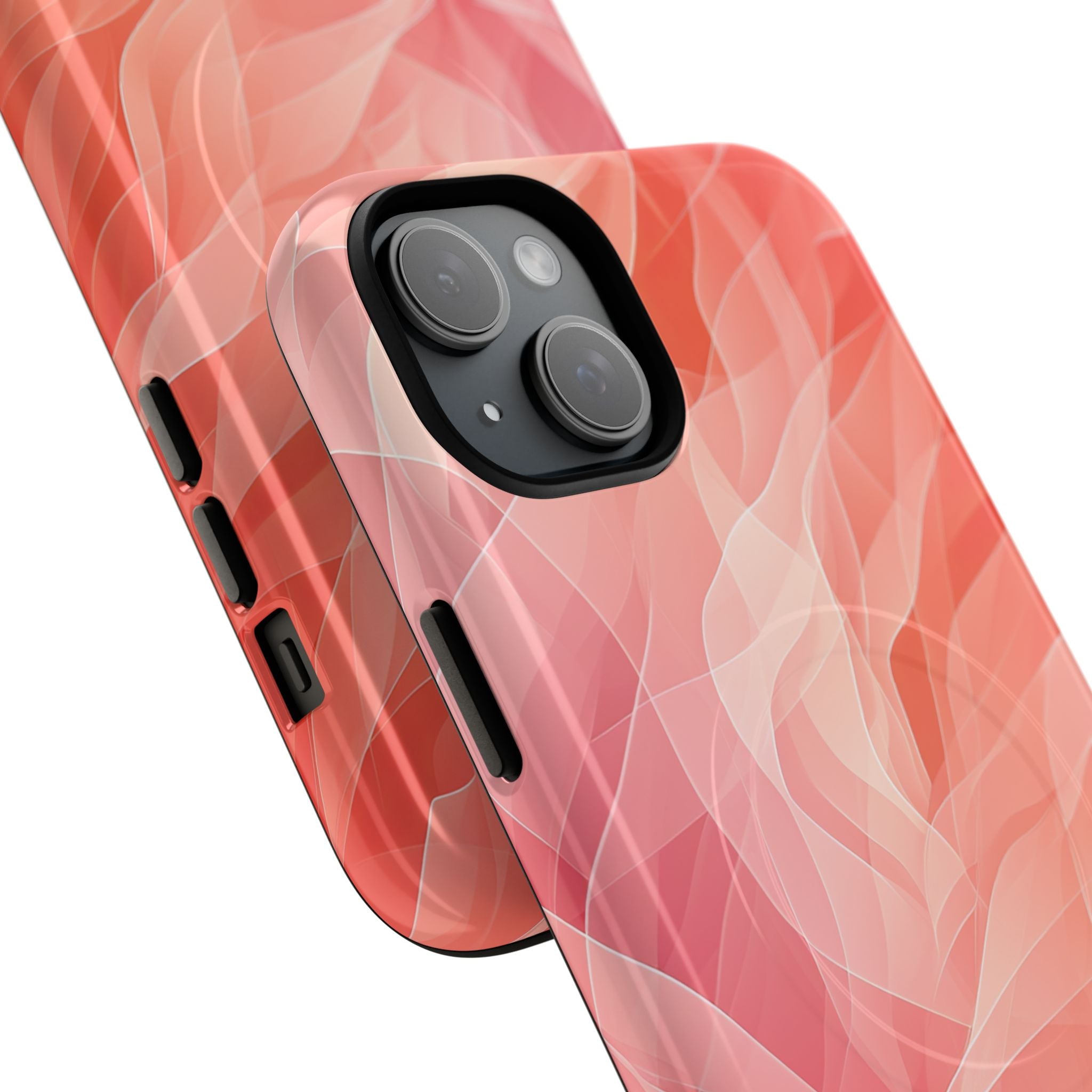 Peach Wave Drift iPhone 15 Plus Case - Tough+
