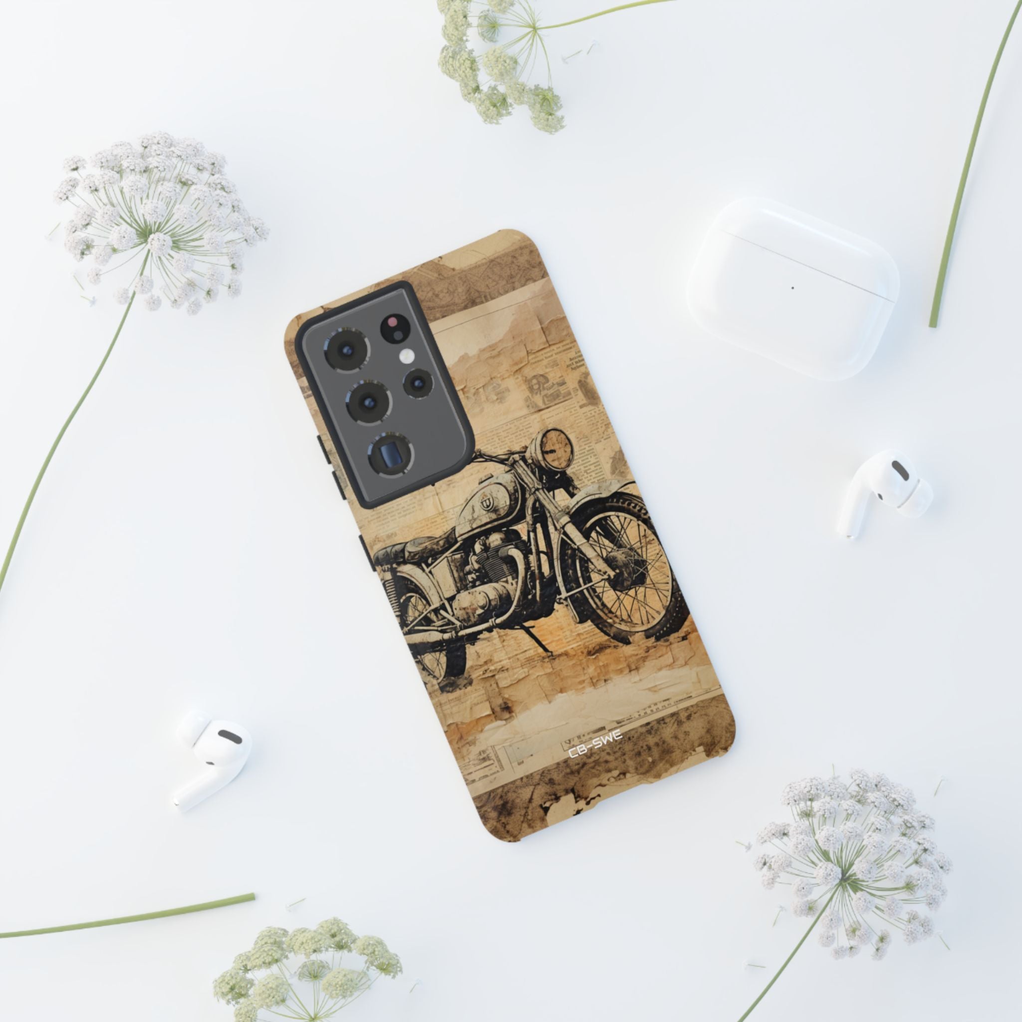 Vintage Motorcycle Collage - Samsung Case
