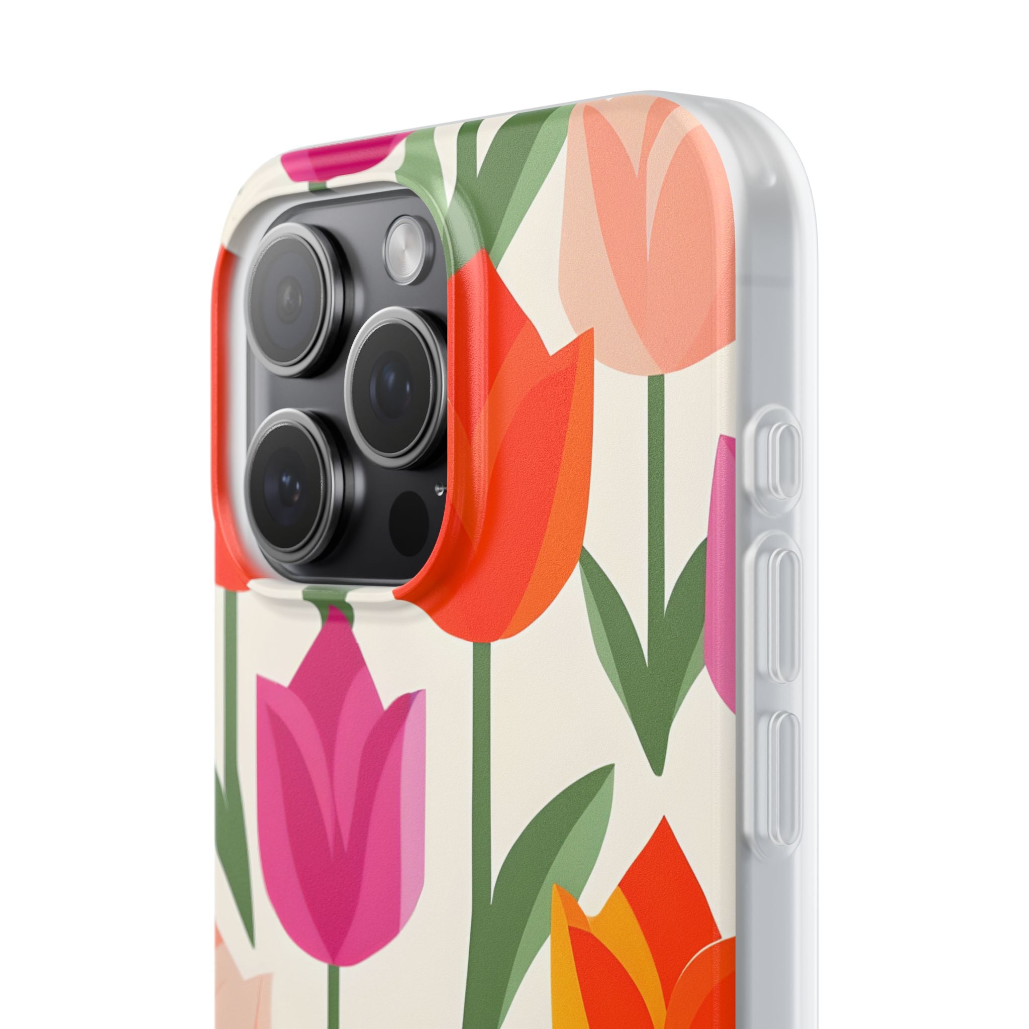 Tulip Harmony Green iPhone 15 Pro Max - Soft Case