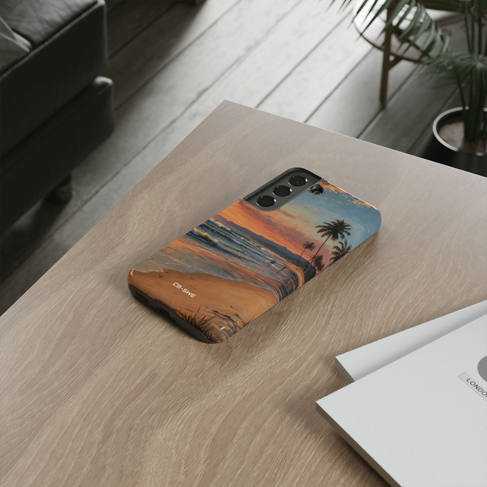 Golden Waves Embrace - Samsung Case