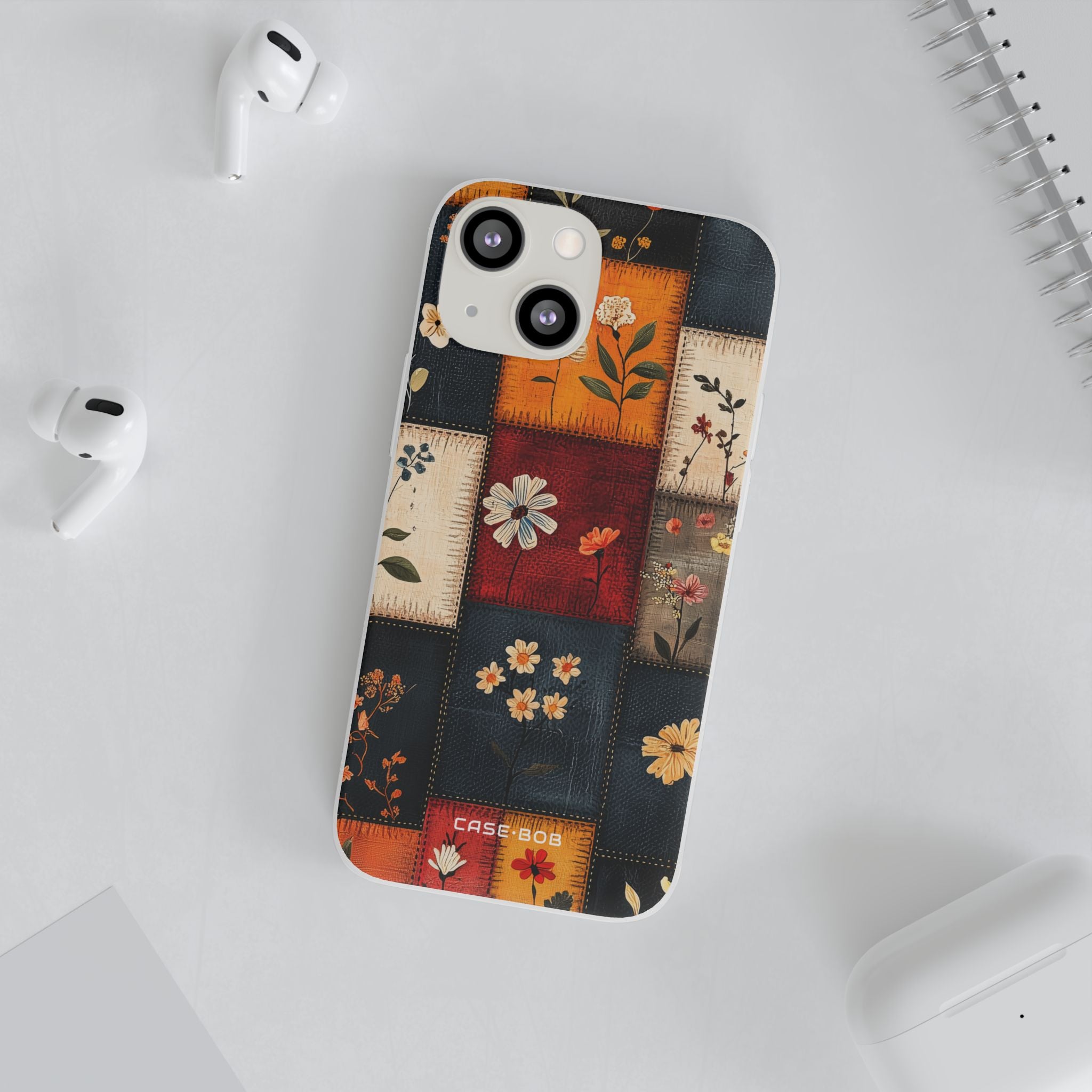 Patchwork Blooms iPhone 13 mini Case - Soft
