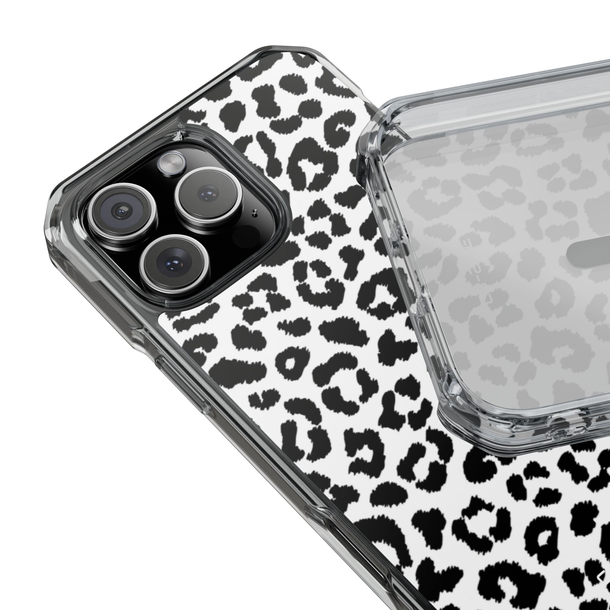 Monochrome Leopard Essence iPhone Case - Impact