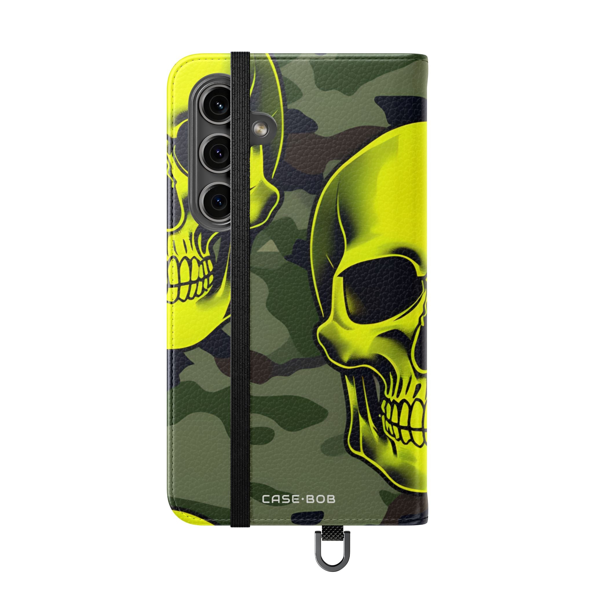 Neon Skull Camo - Samsung S24 Case - Wallet