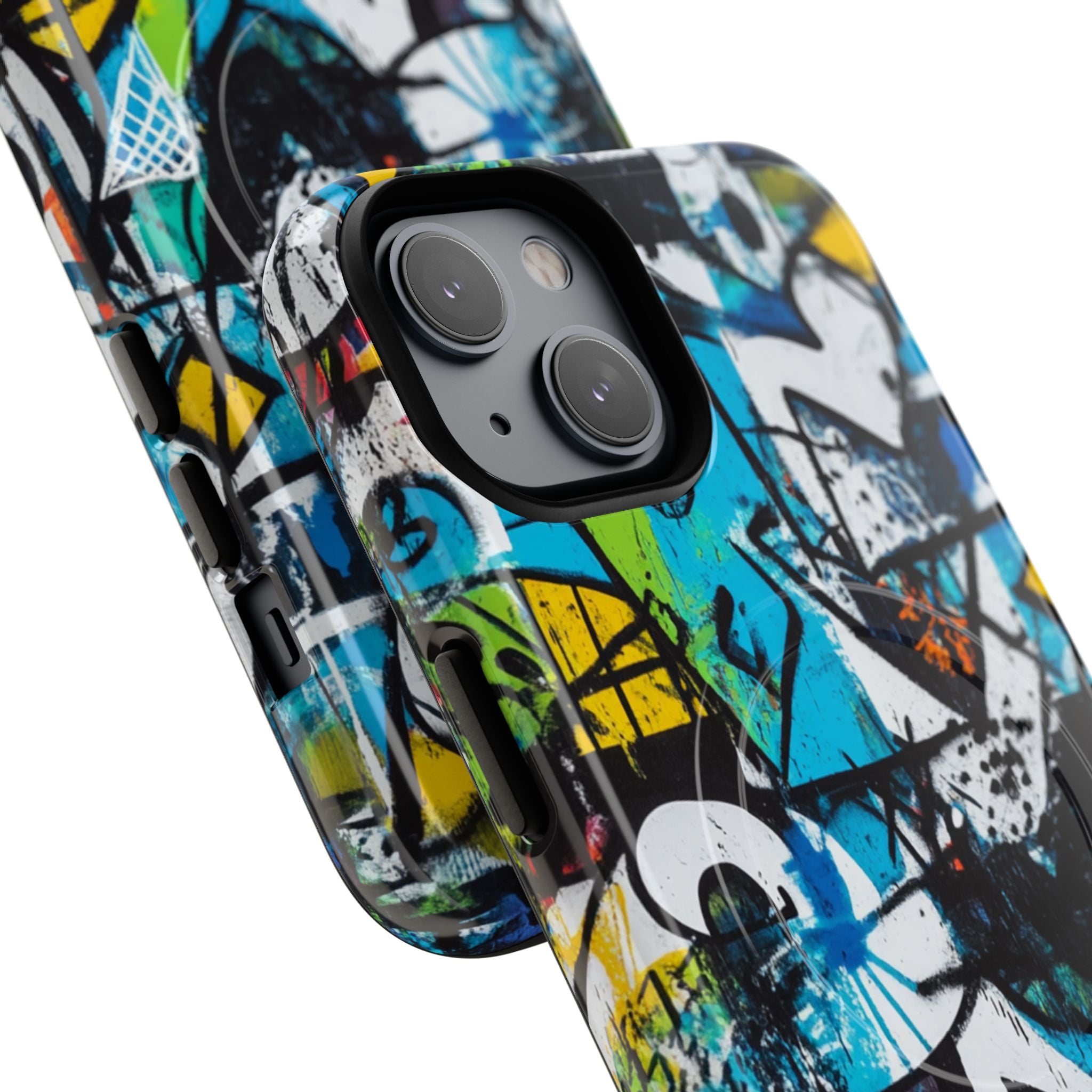 White Ripple Drift iPhone 14 Case - Tough+