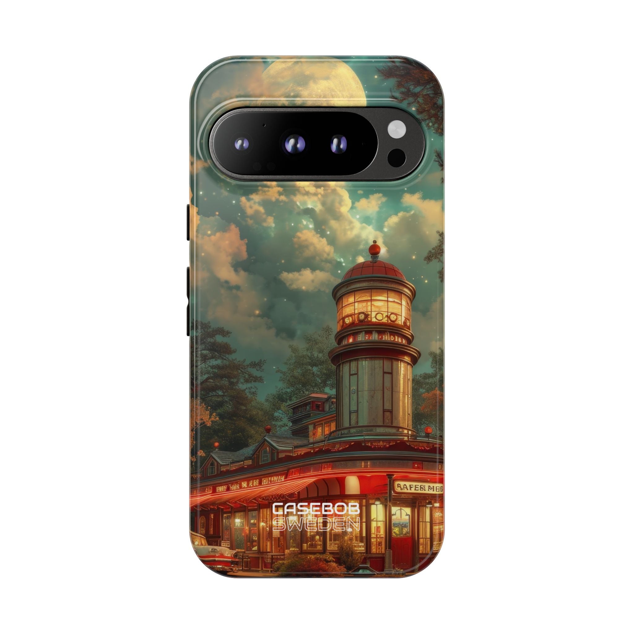 Retro Moonlight Cafe Google Pixel 9 - Tough