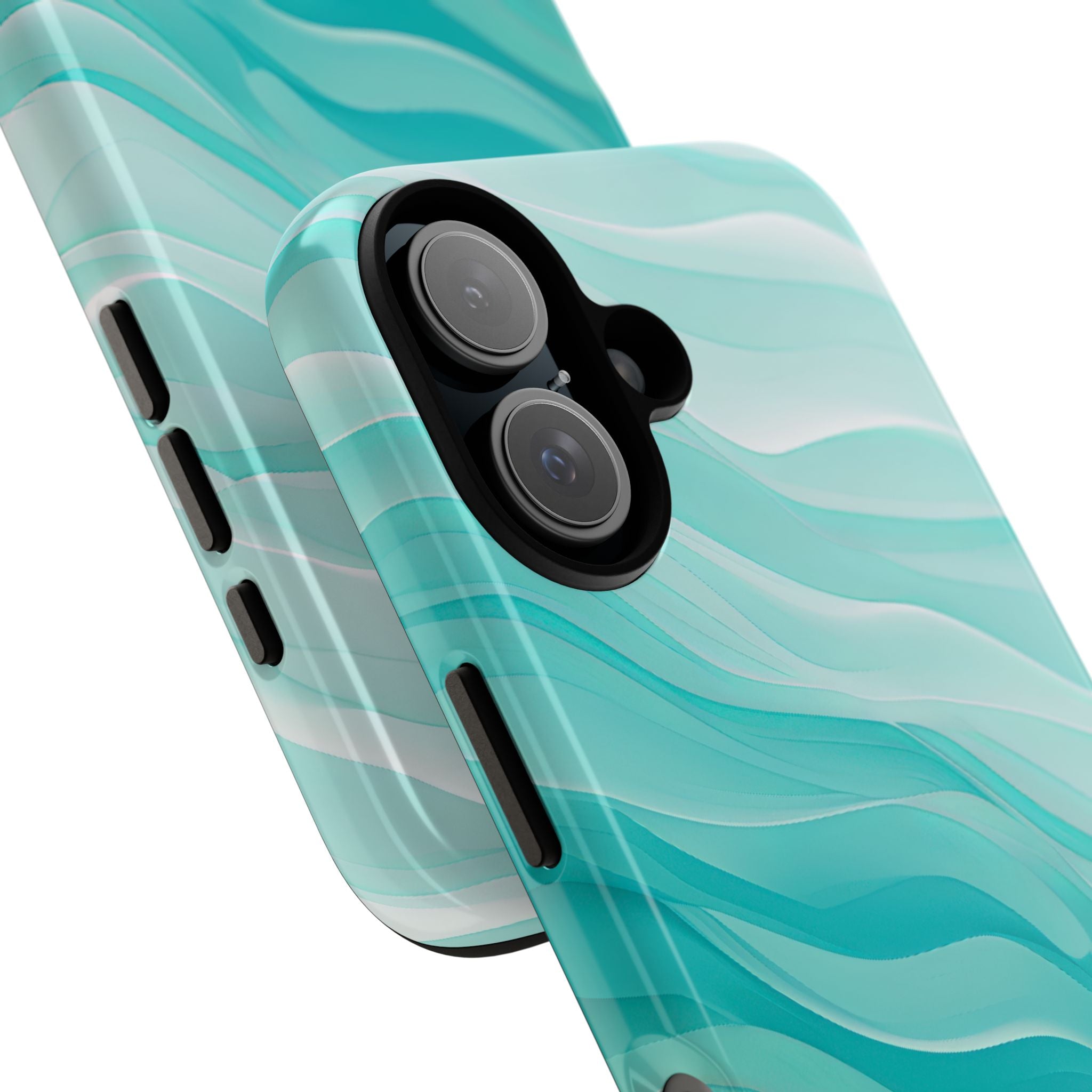 Soothing Aqua Waves iPhone 16 - Tough