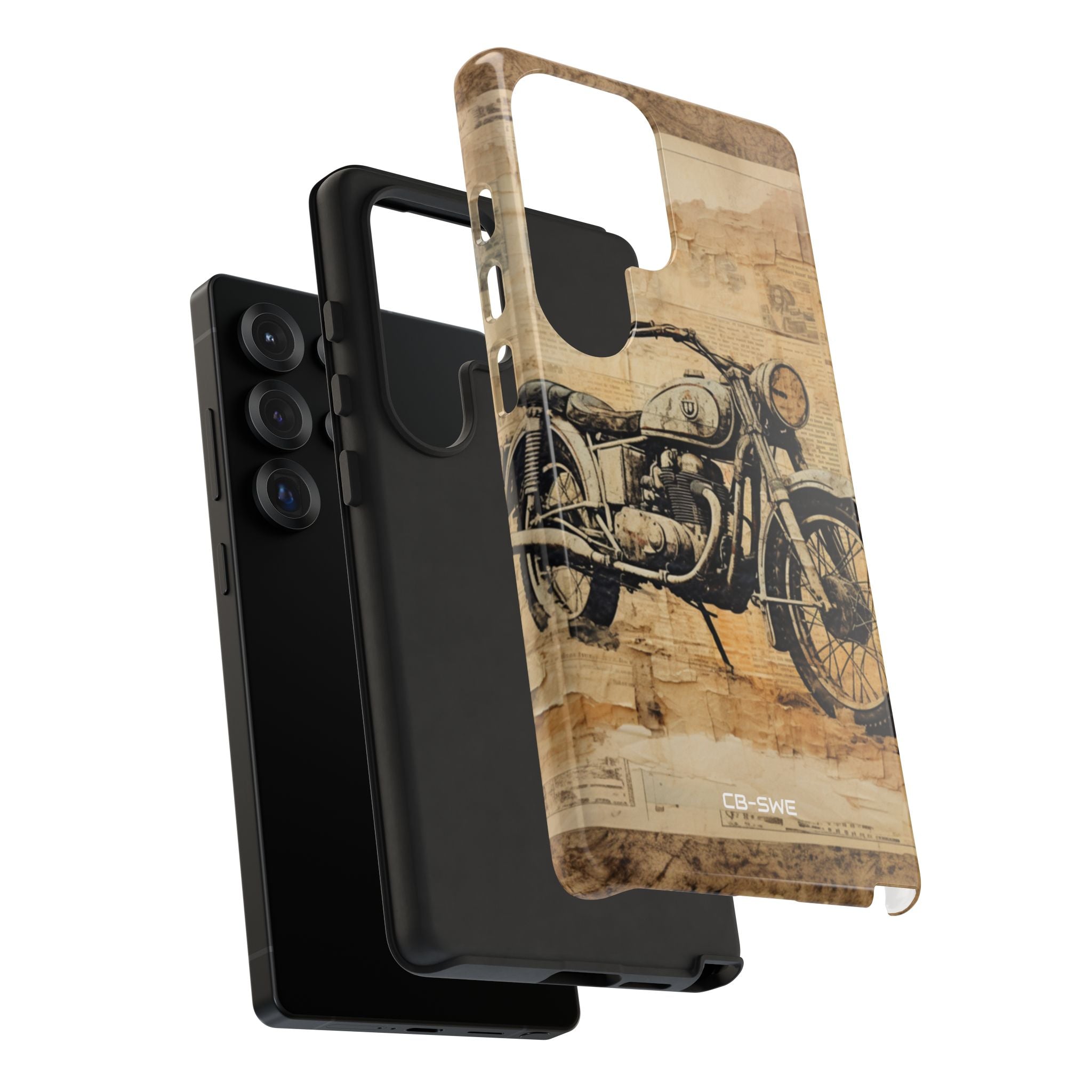 Vintage Motorcycle Collage - Samsung Case
