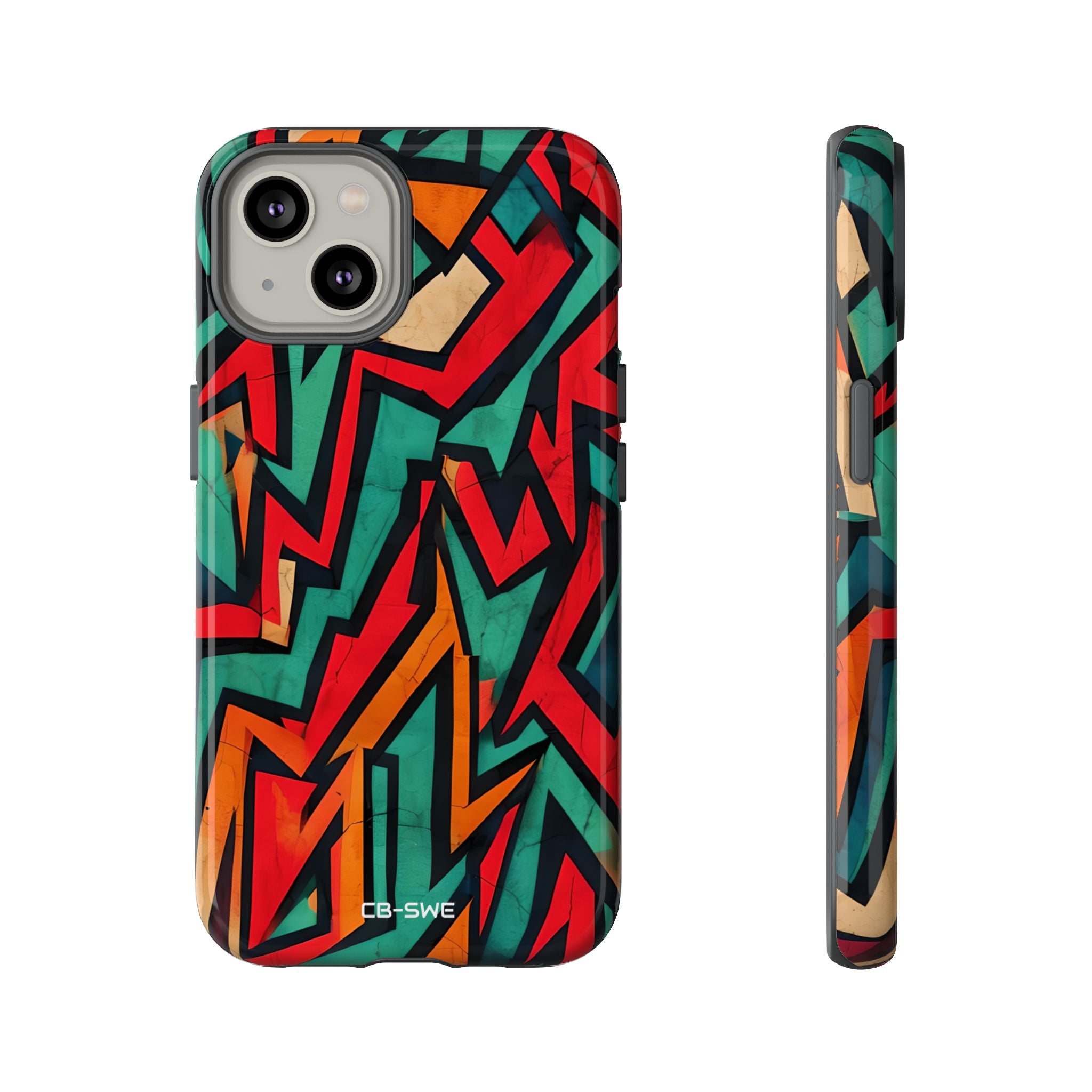 Vivid Geometry Dance - iPhone Case