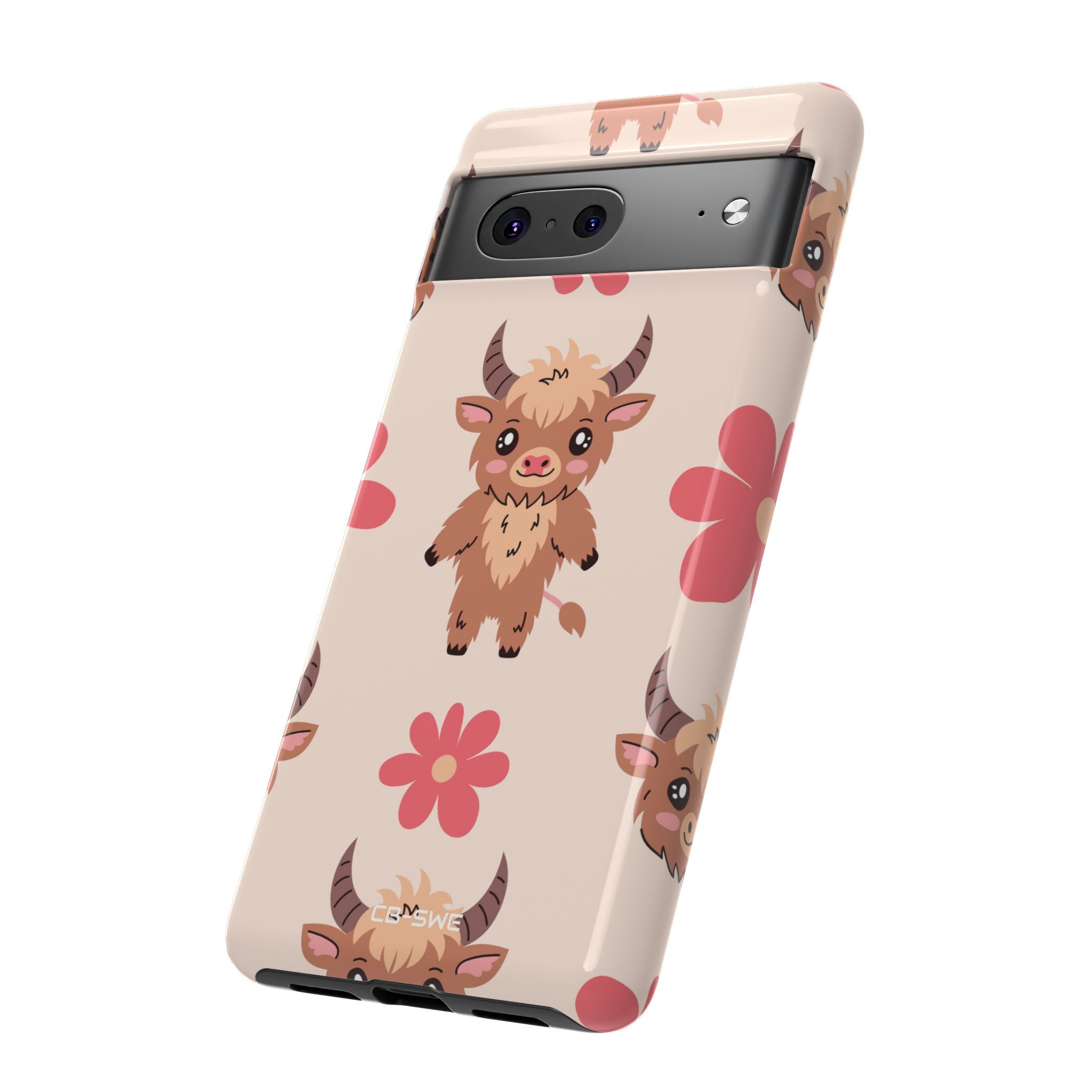 Cute Cattle & Flowers - Google Pixel Case
