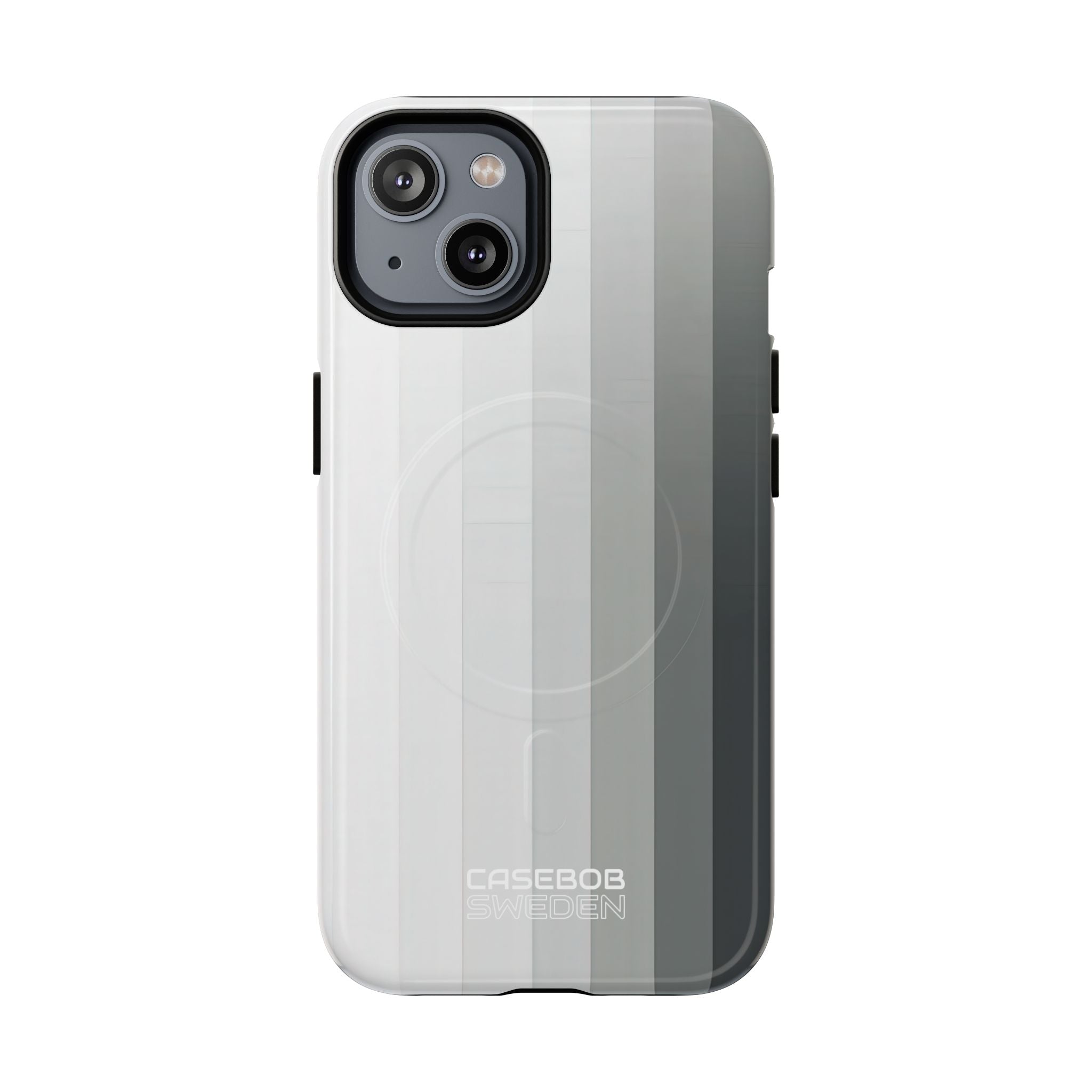Silver Gradient Stripes iPhone 14 - Tough+