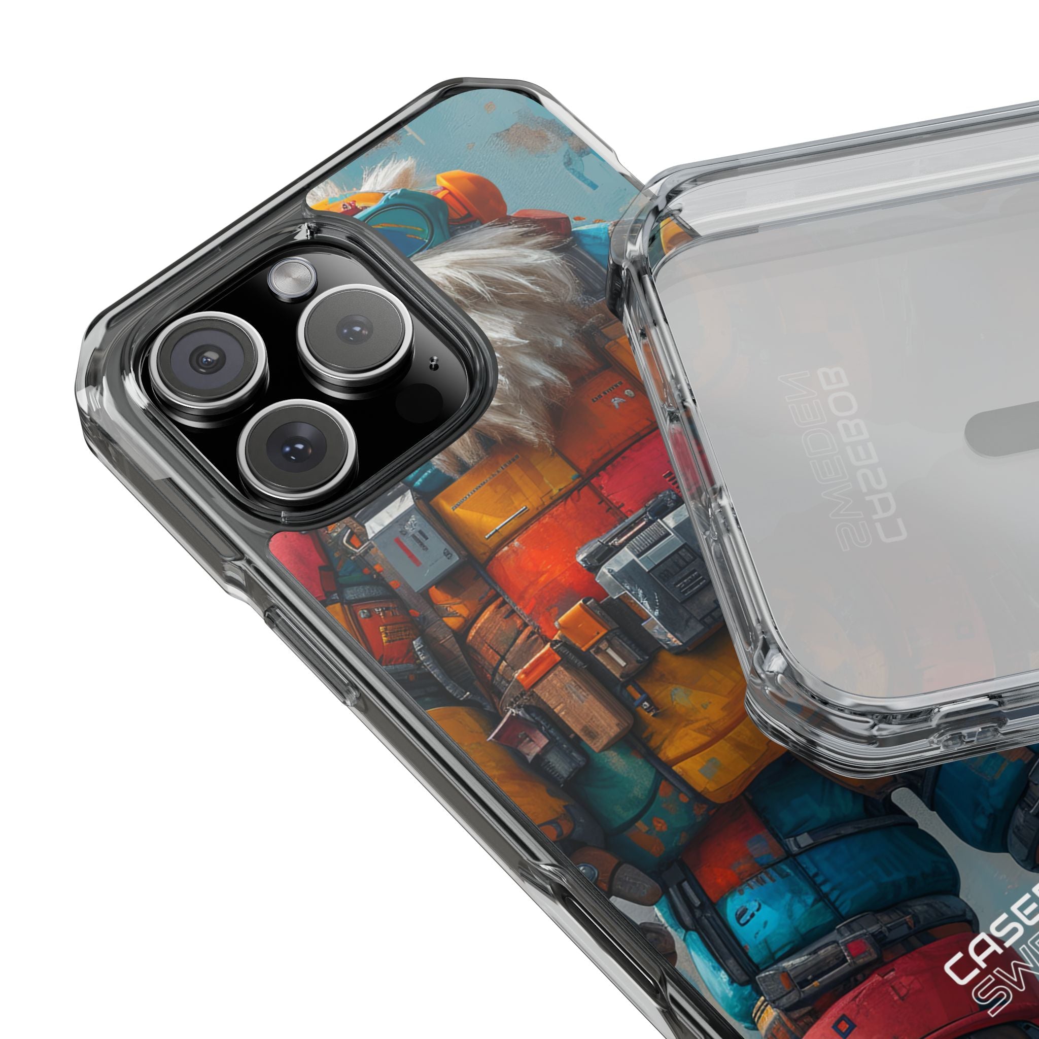 Whimsical Robot Wanderer iPhone 16 - Impact Clear+