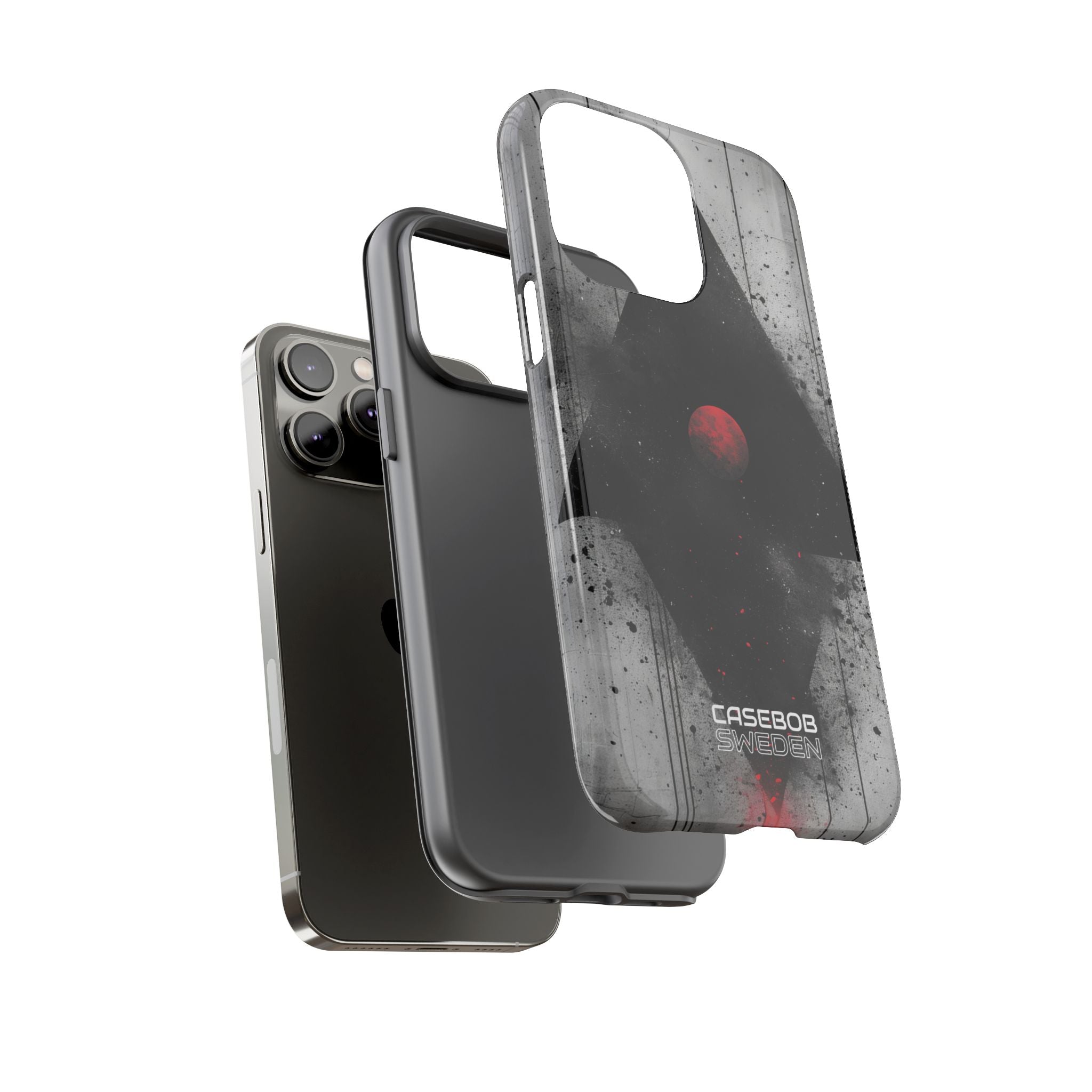 Crimson Core Geometry iPhone 14 - Tough