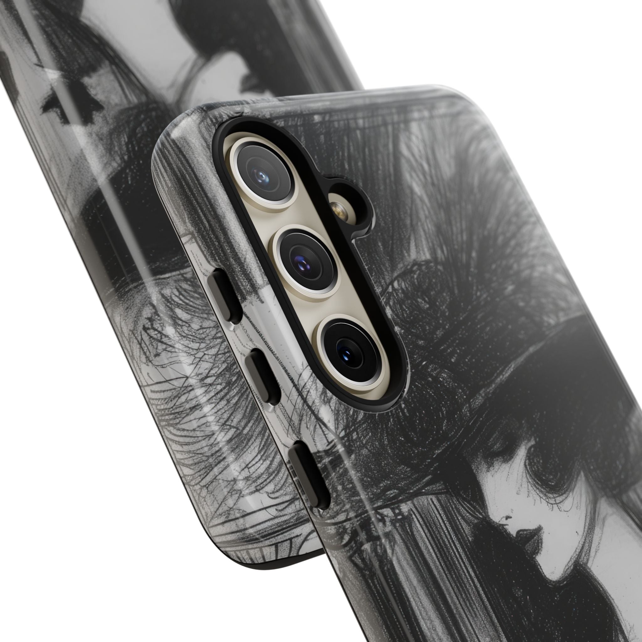 Vintage Feather Elegance Samsung S24 - Tough