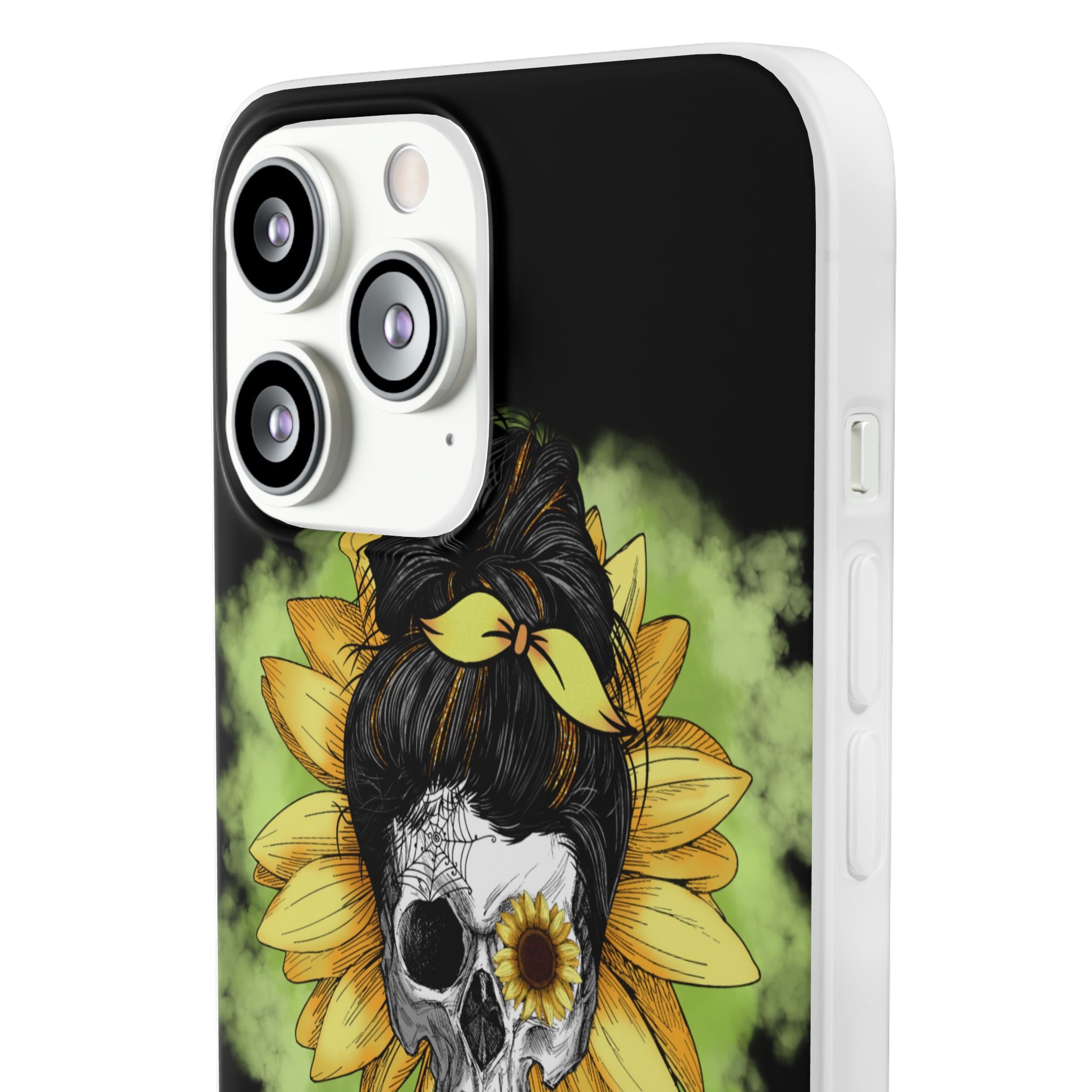 Sunflower Skull iPhone 13 Pro Max - Soft