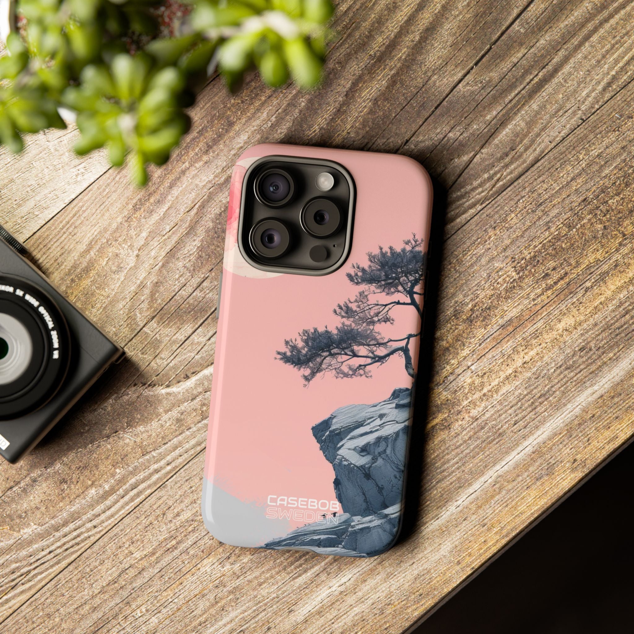 Solitudine sulla scogliera rosa iPhone 15 - Tough