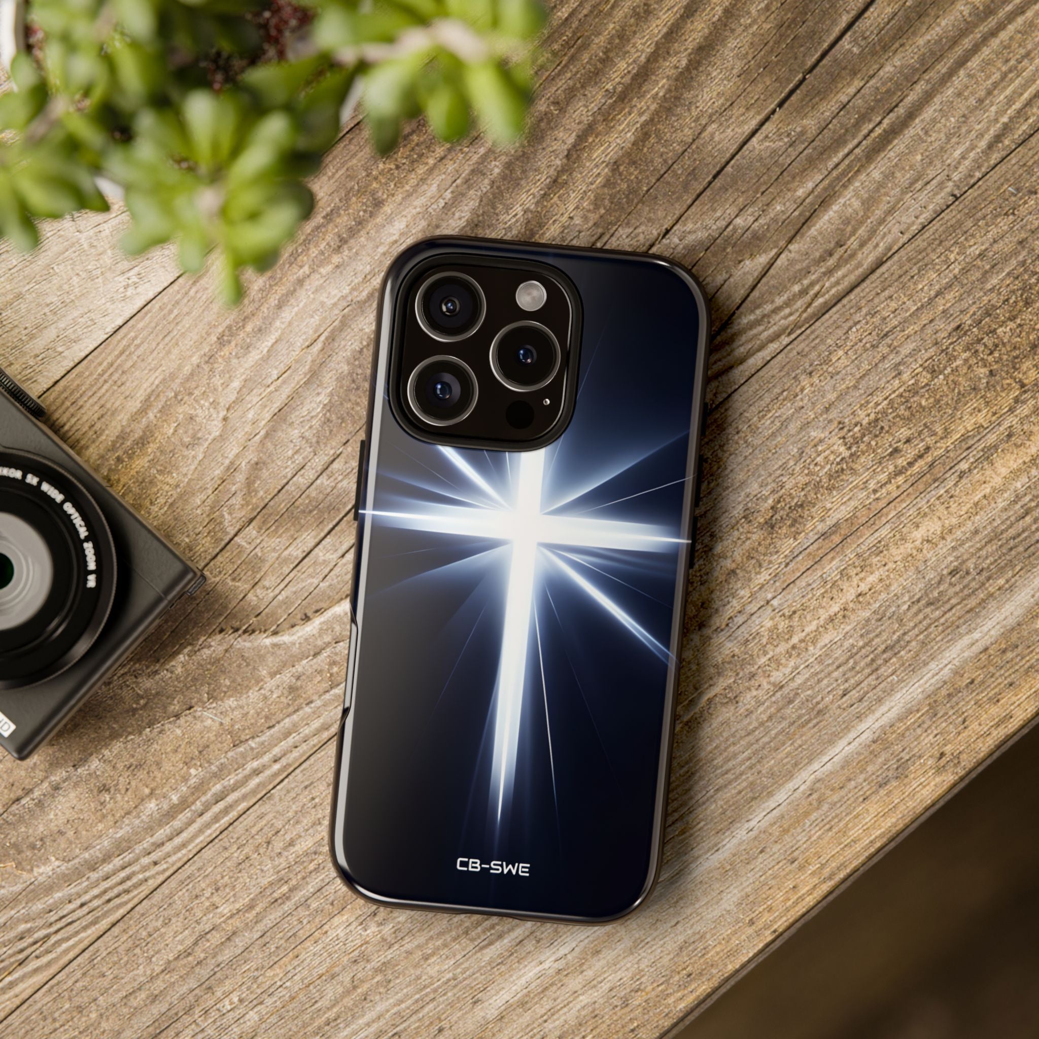 Luminous Cross Radiance - iPhone Case