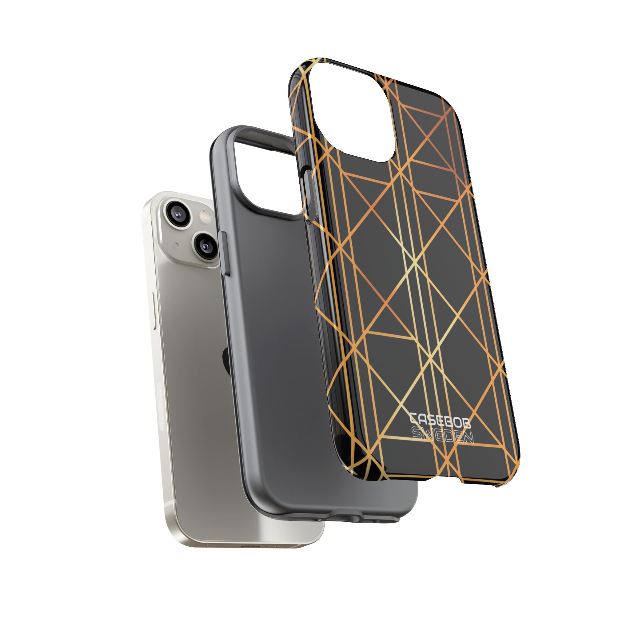 Eleganza Geometrica Dorata iPhone 14 - Tough