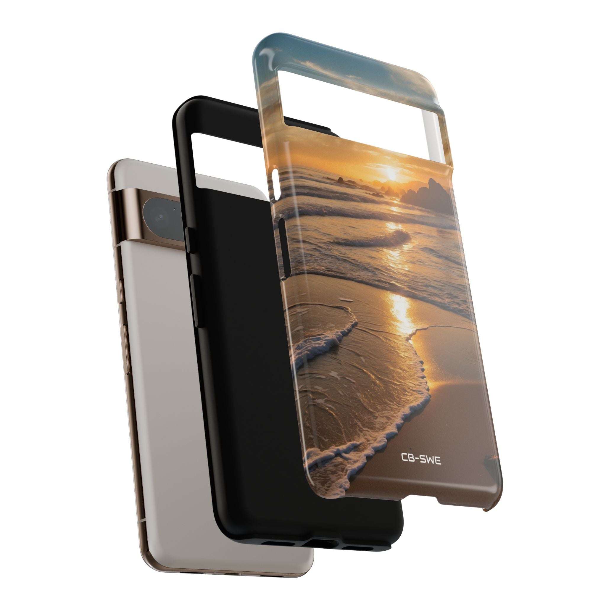 Waves Embrace Shore - Google Pixel Case